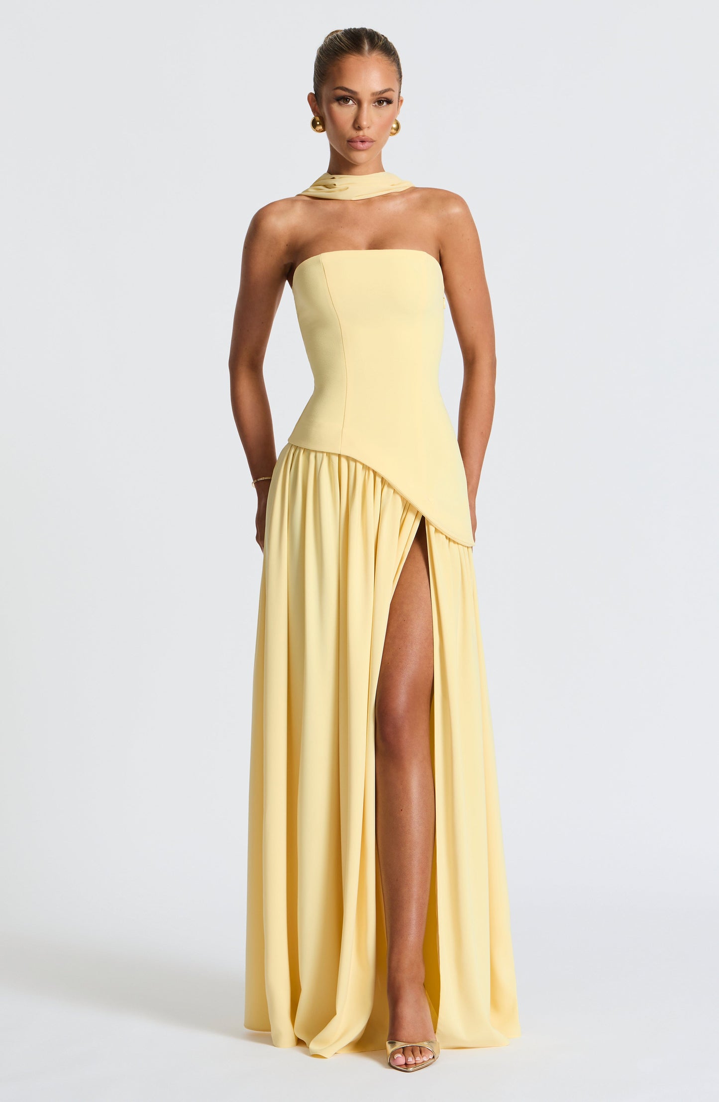 Vestido Largo Maliyah - Limón