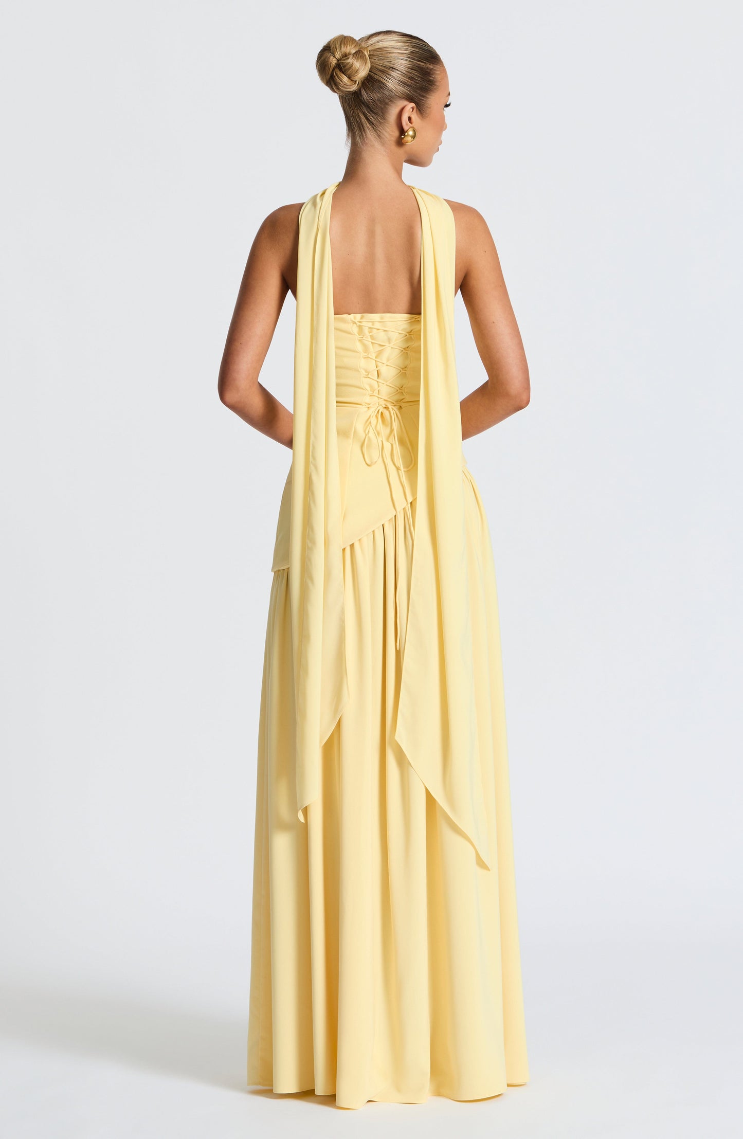 Vestido Largo Maliyah - Limón