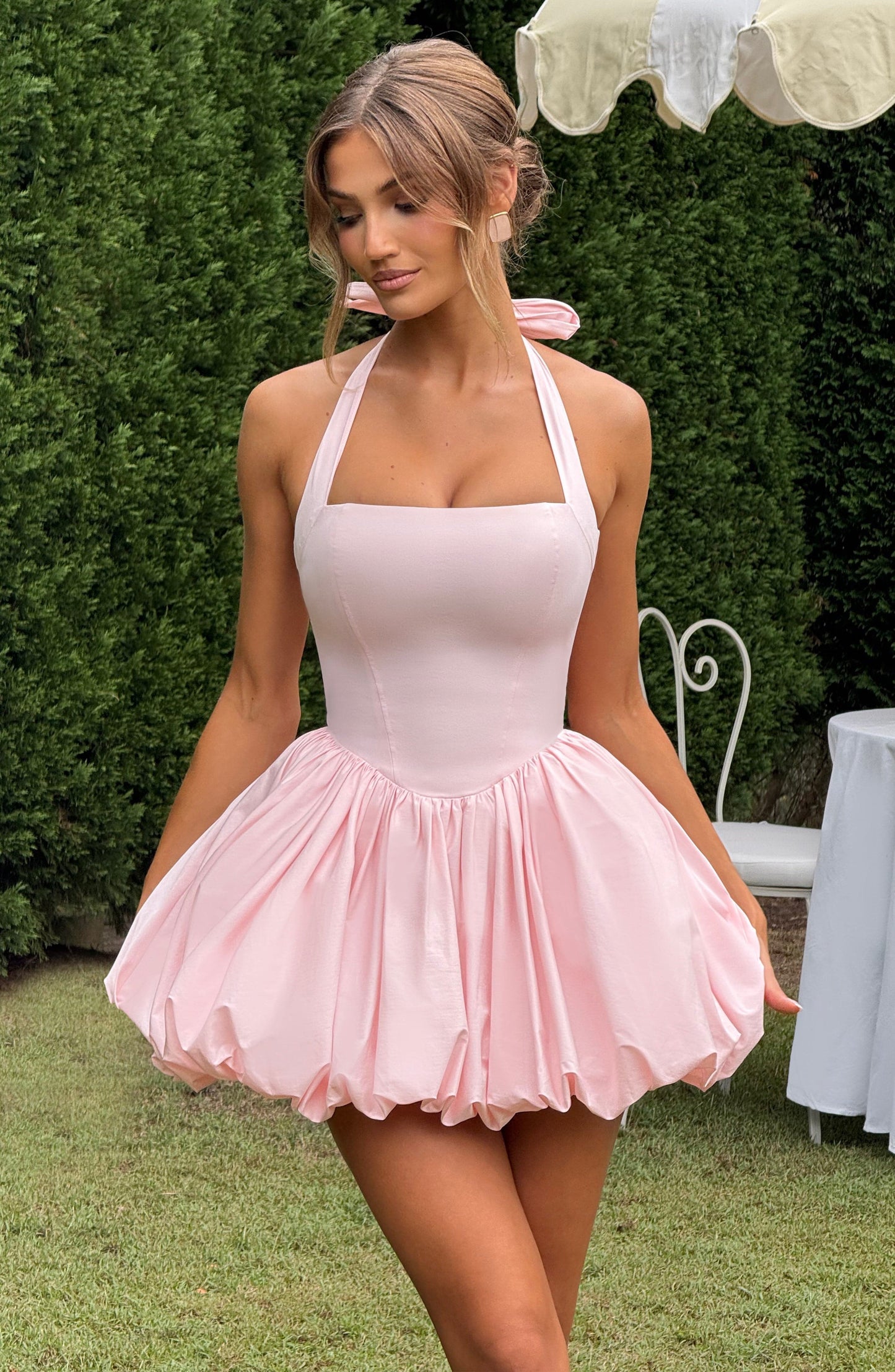 Vestido Mini Maricia - Rosa Empolvado