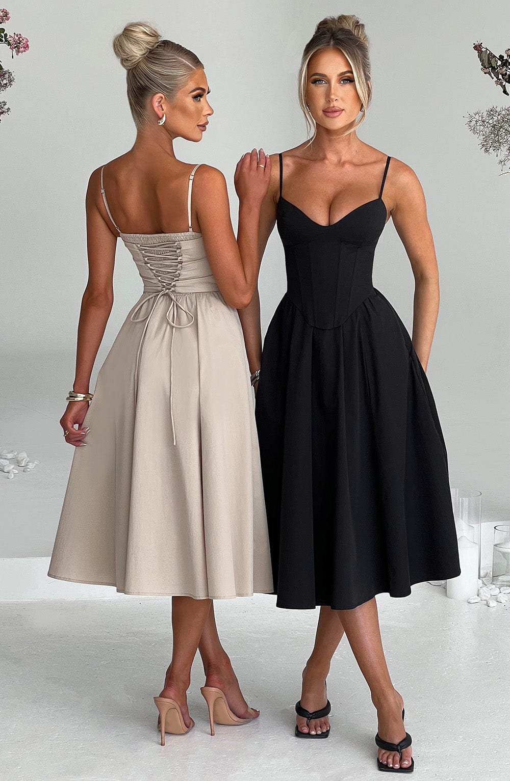 Vestido Midi Mariella - Negro