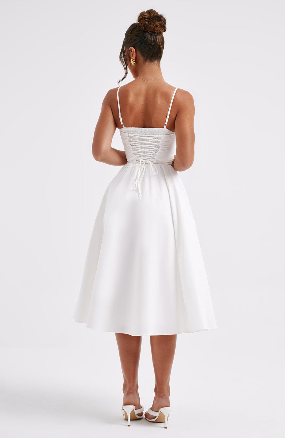 Vestido Midi Mariella - Marfil
