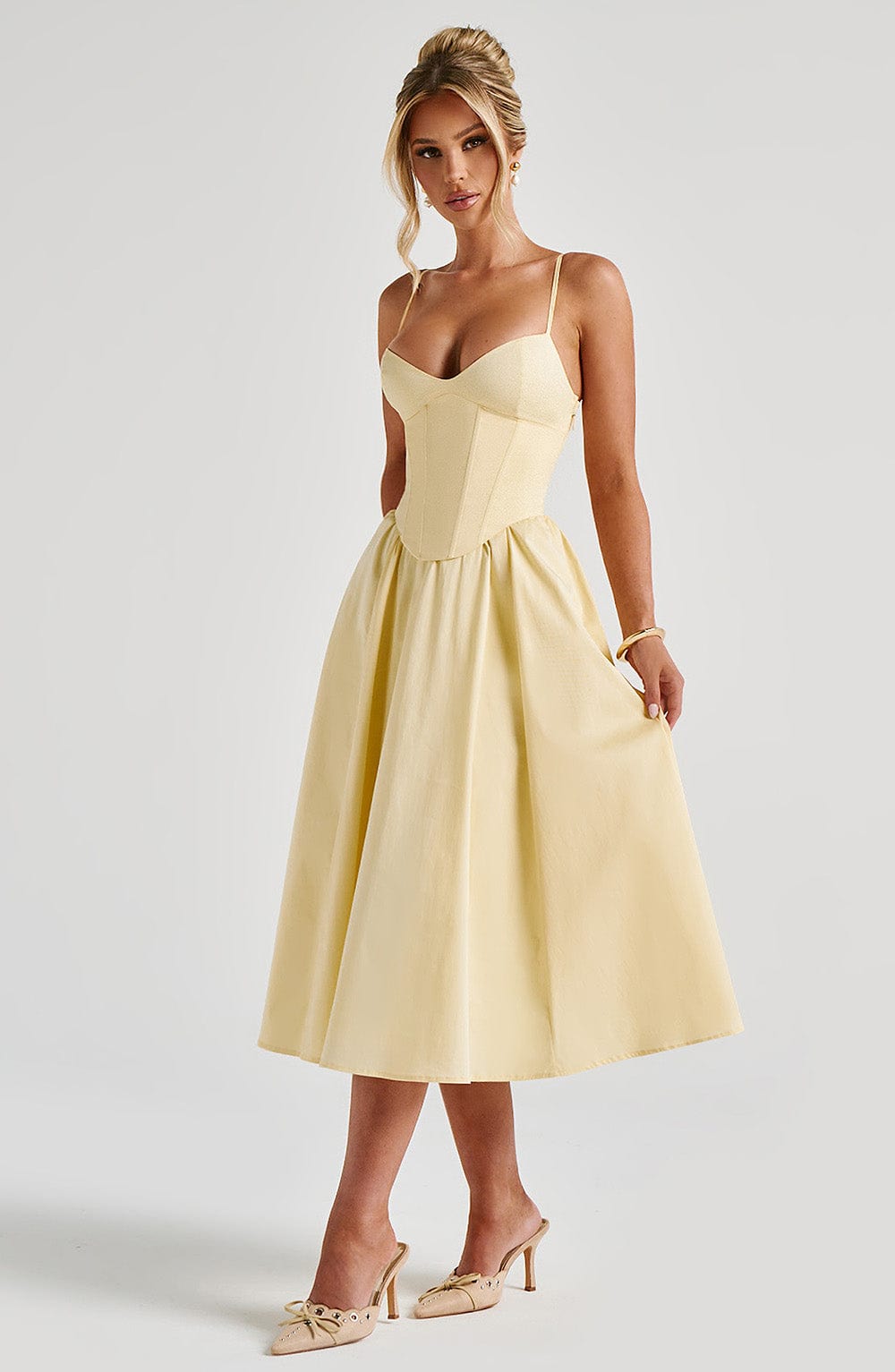 Vestido Midi Mariella - Limón