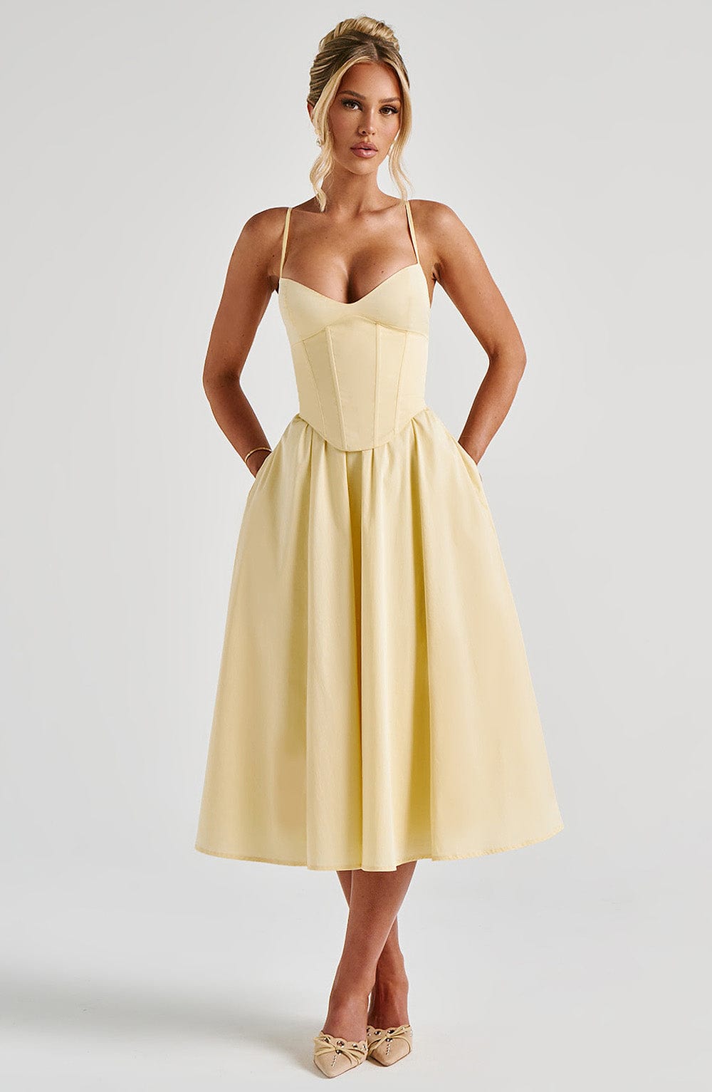 Vestido Midi Mariella - Limón