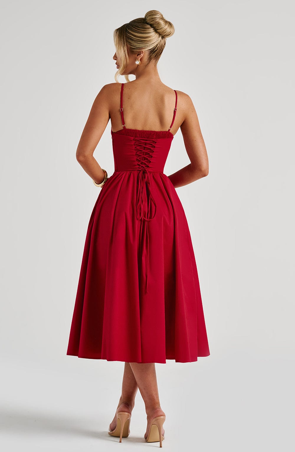 Vestido Midi Mariella - Rojo