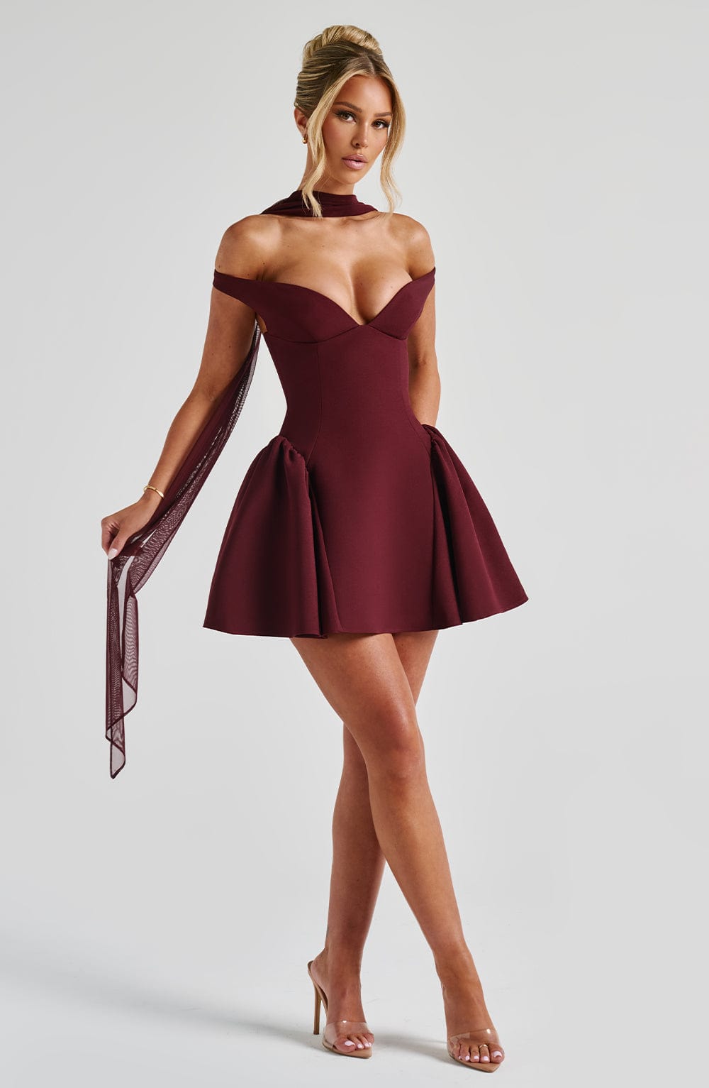 Vestido Mini Marla - Laca Cereza