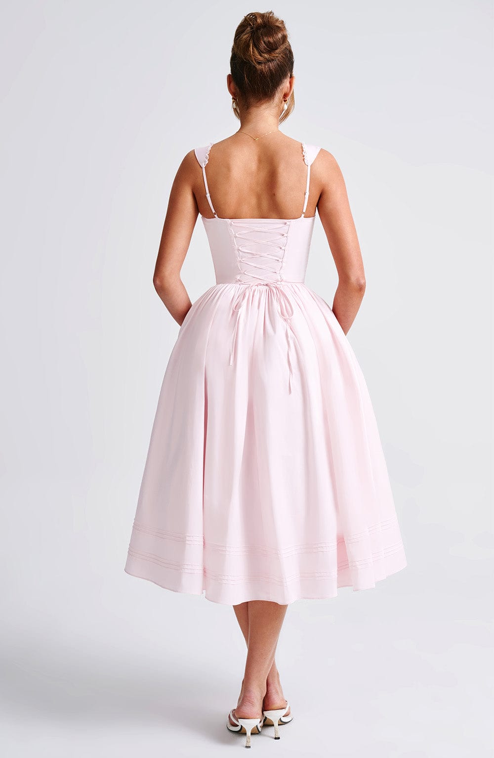 Vestido Midi Marlena - Rosa Claro