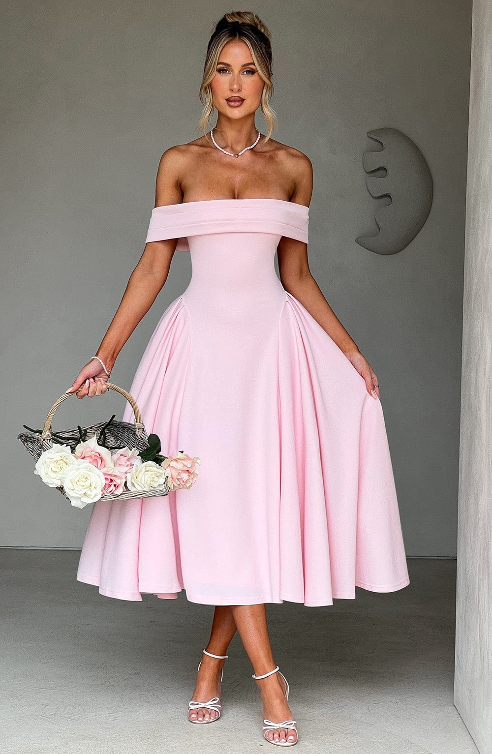 Vestido Midi Miranda - Rosa