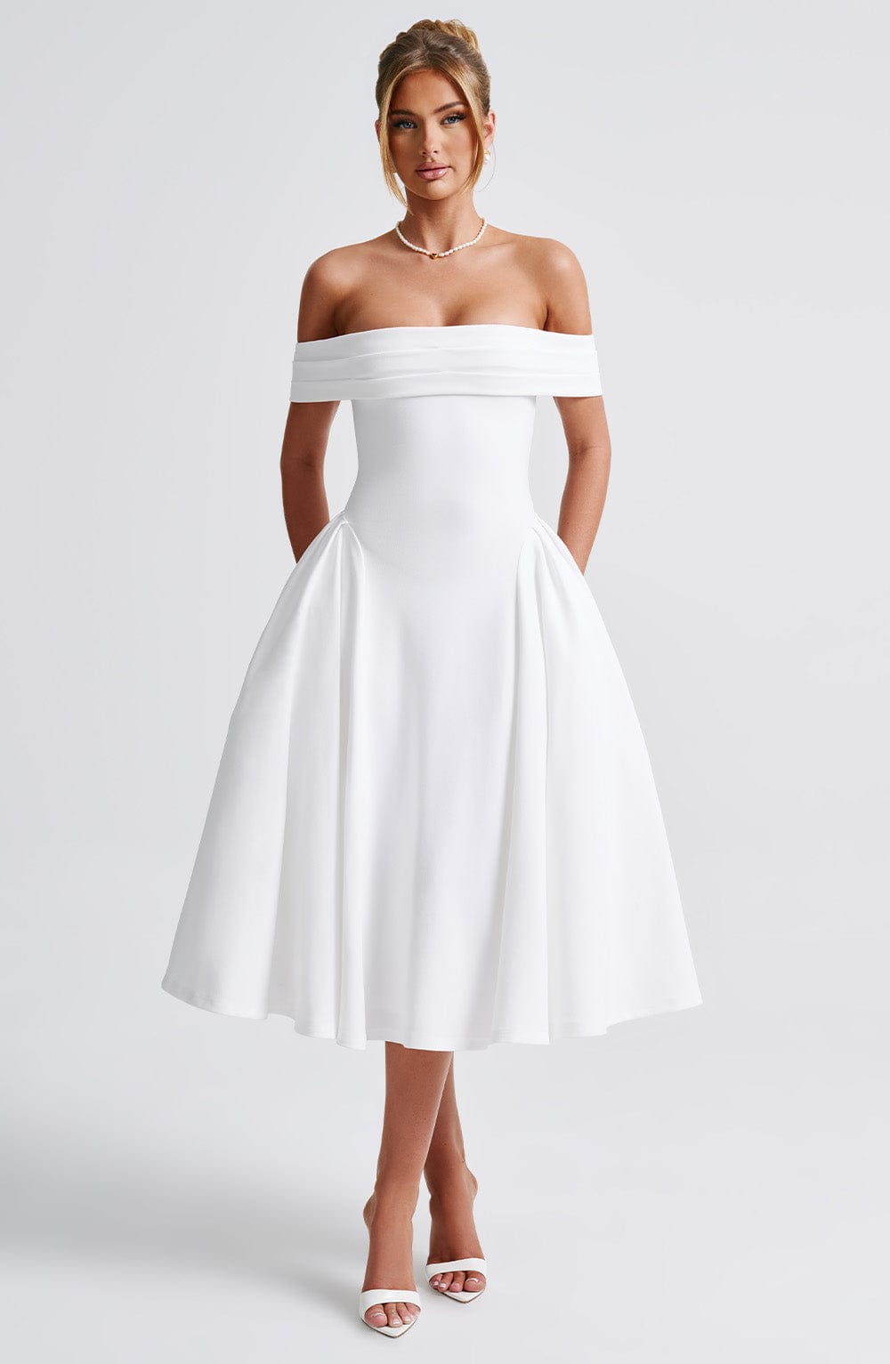 Vestido Midi Miranda - Marfil