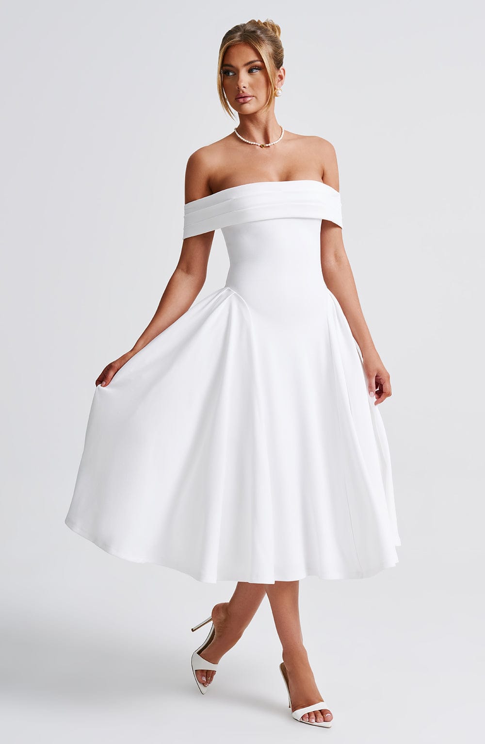 Vestido Midi Miranda - Marfil