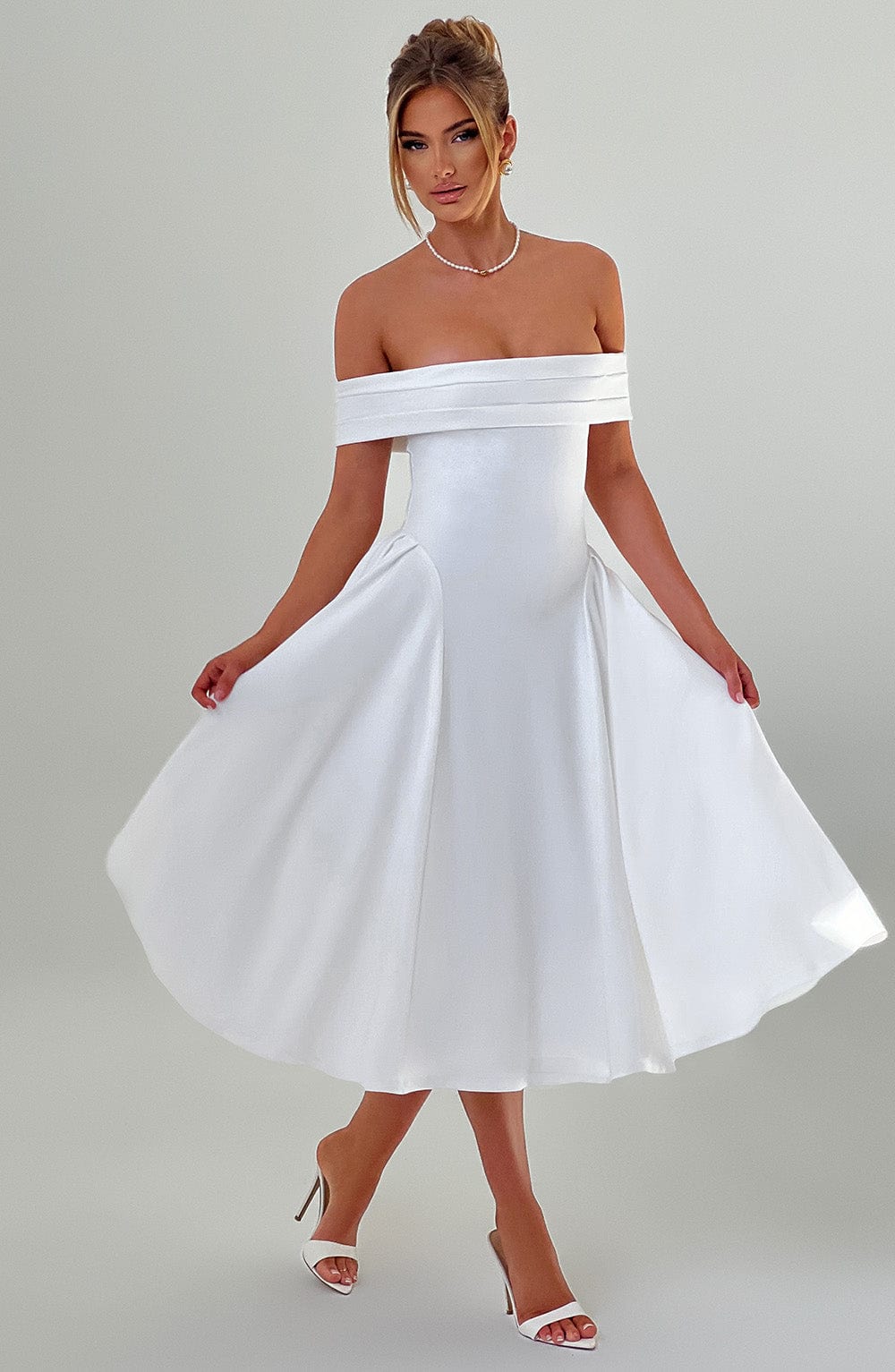 Vestido Midi Miranda - Marfil