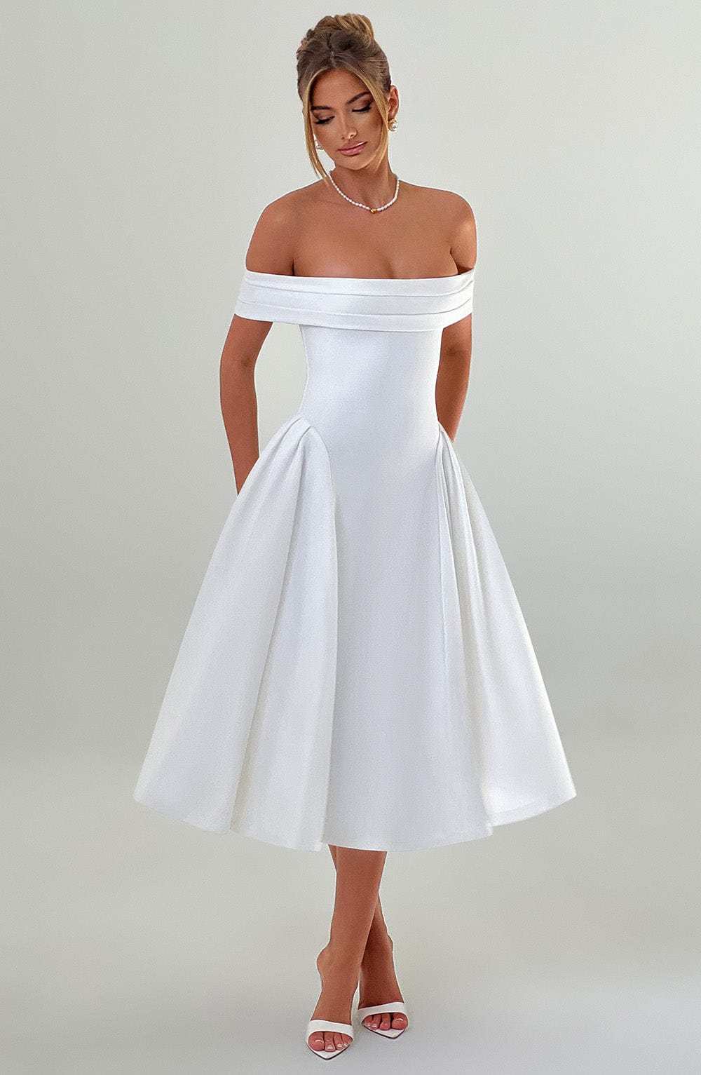 Vestido Midi Miranda - Marfil