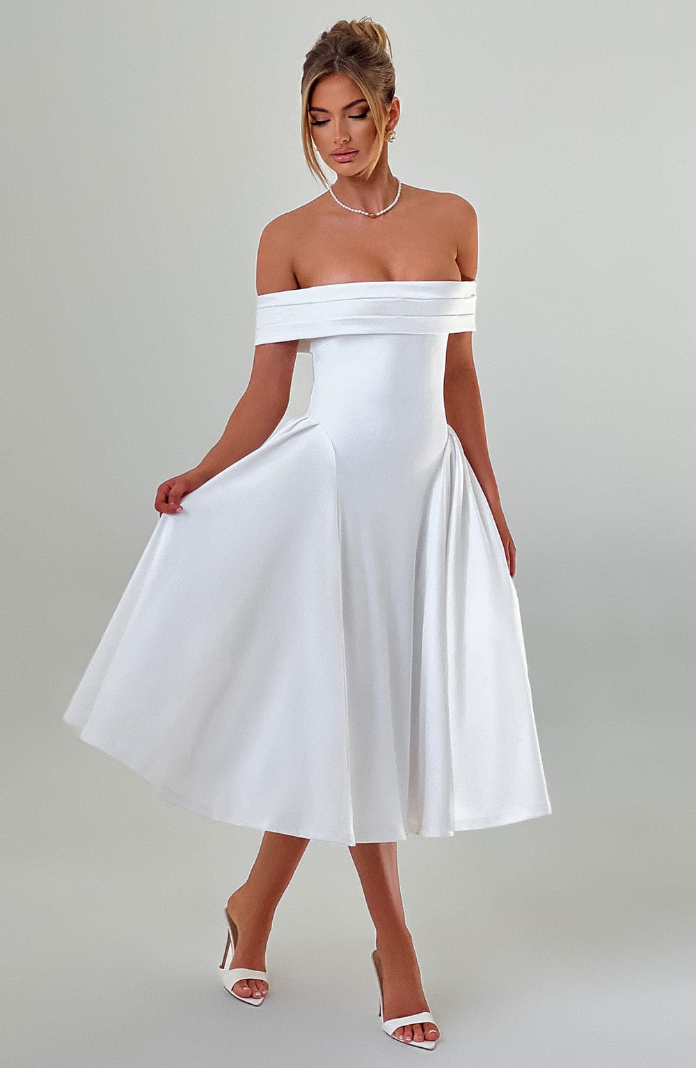 Vestido Midi Miranda - Marfil