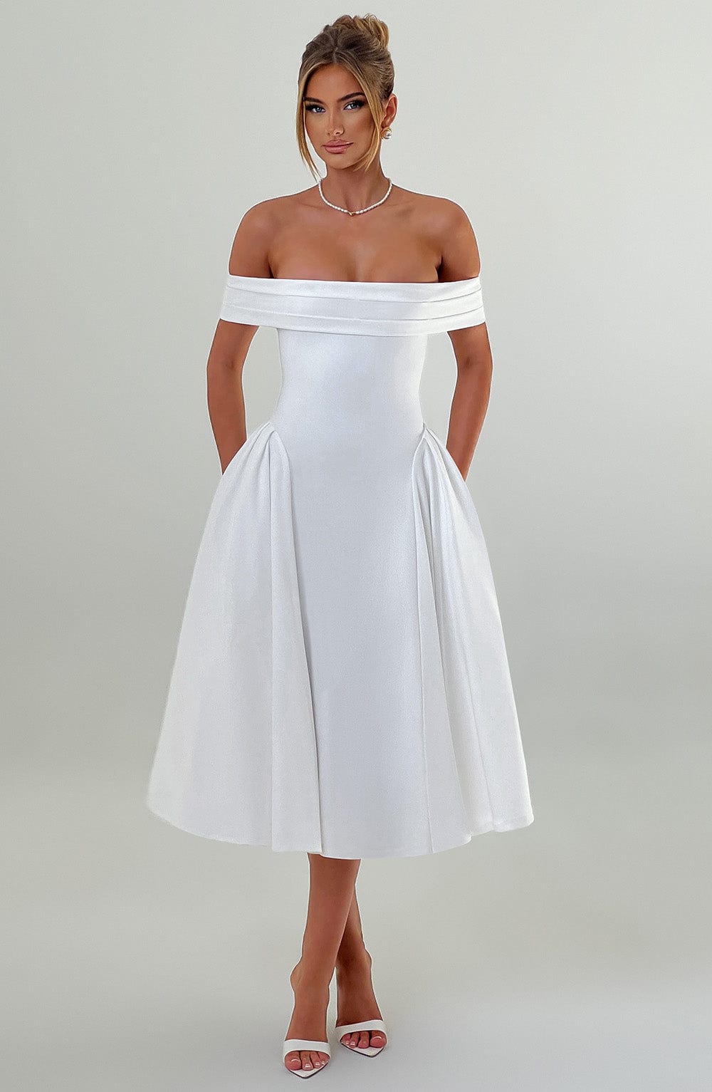 Vestido Midi Miranda - Marfil