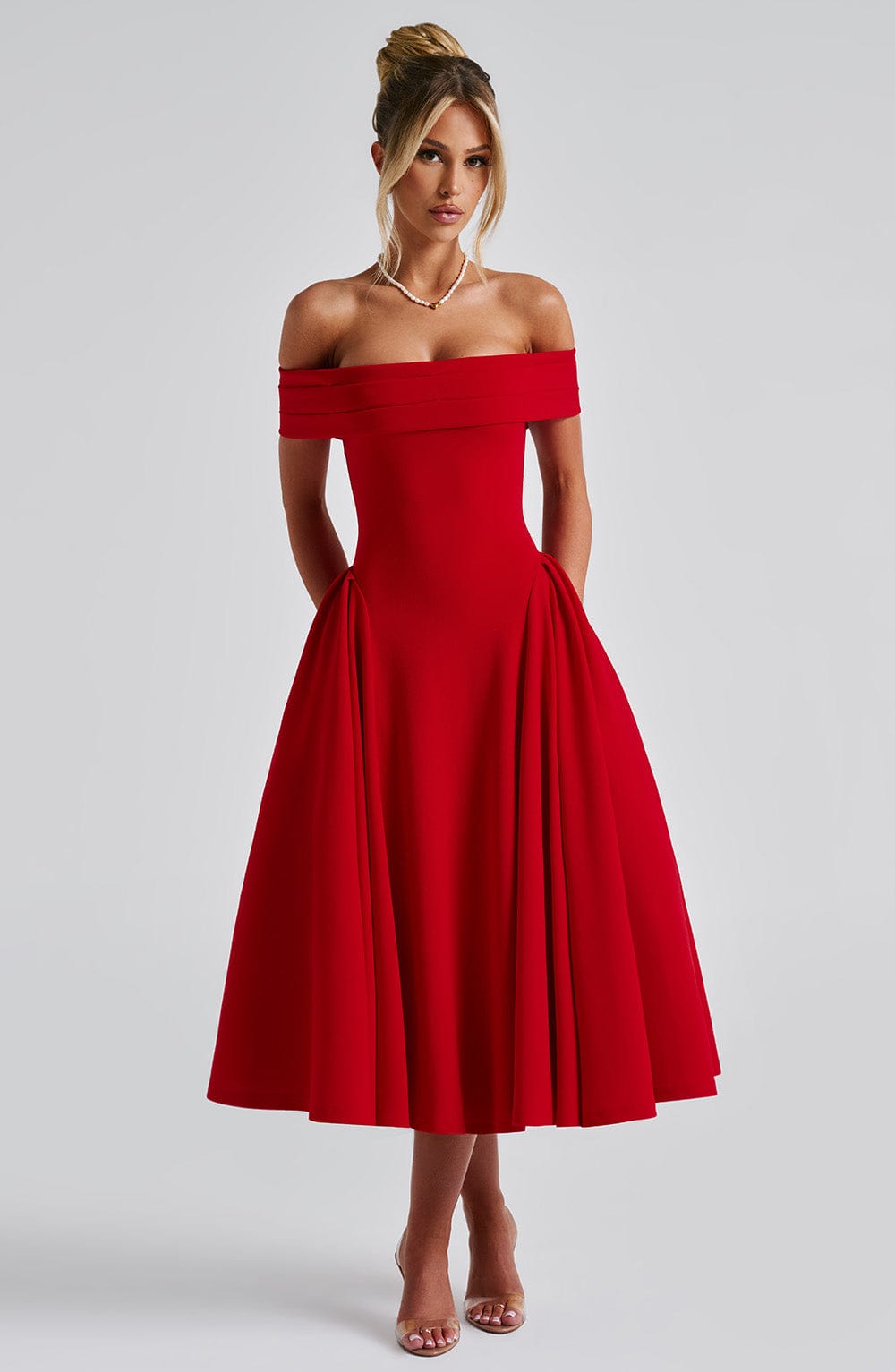 Vestido Midi Miranda - Rojo