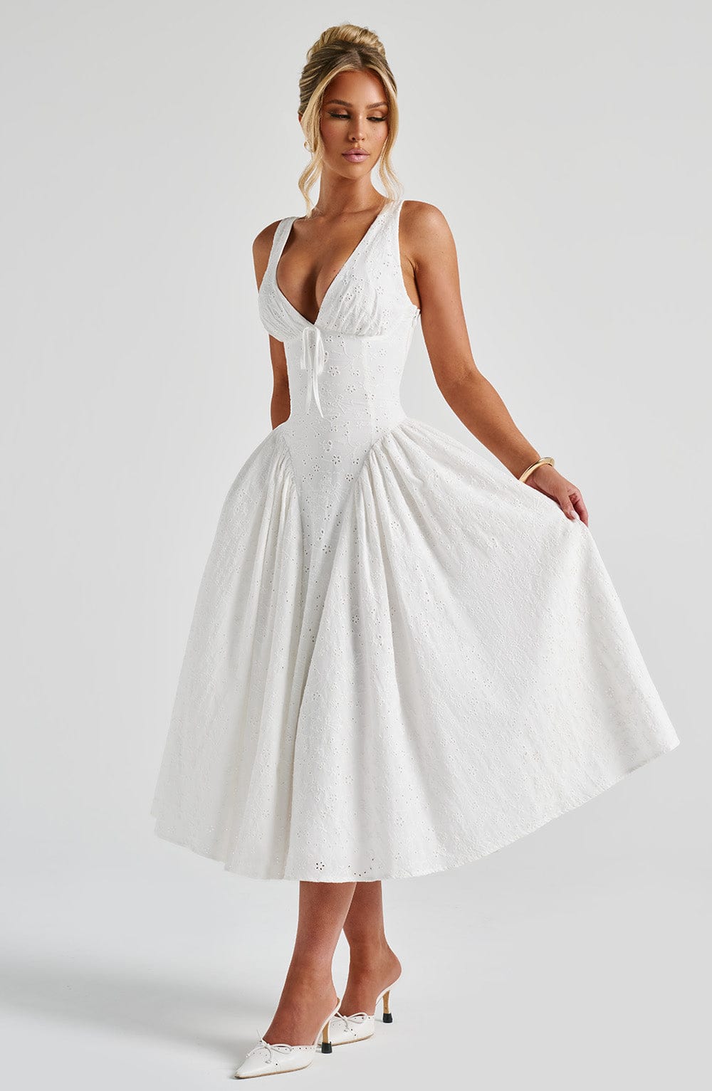 Vestido Midi Monroe - Marfil