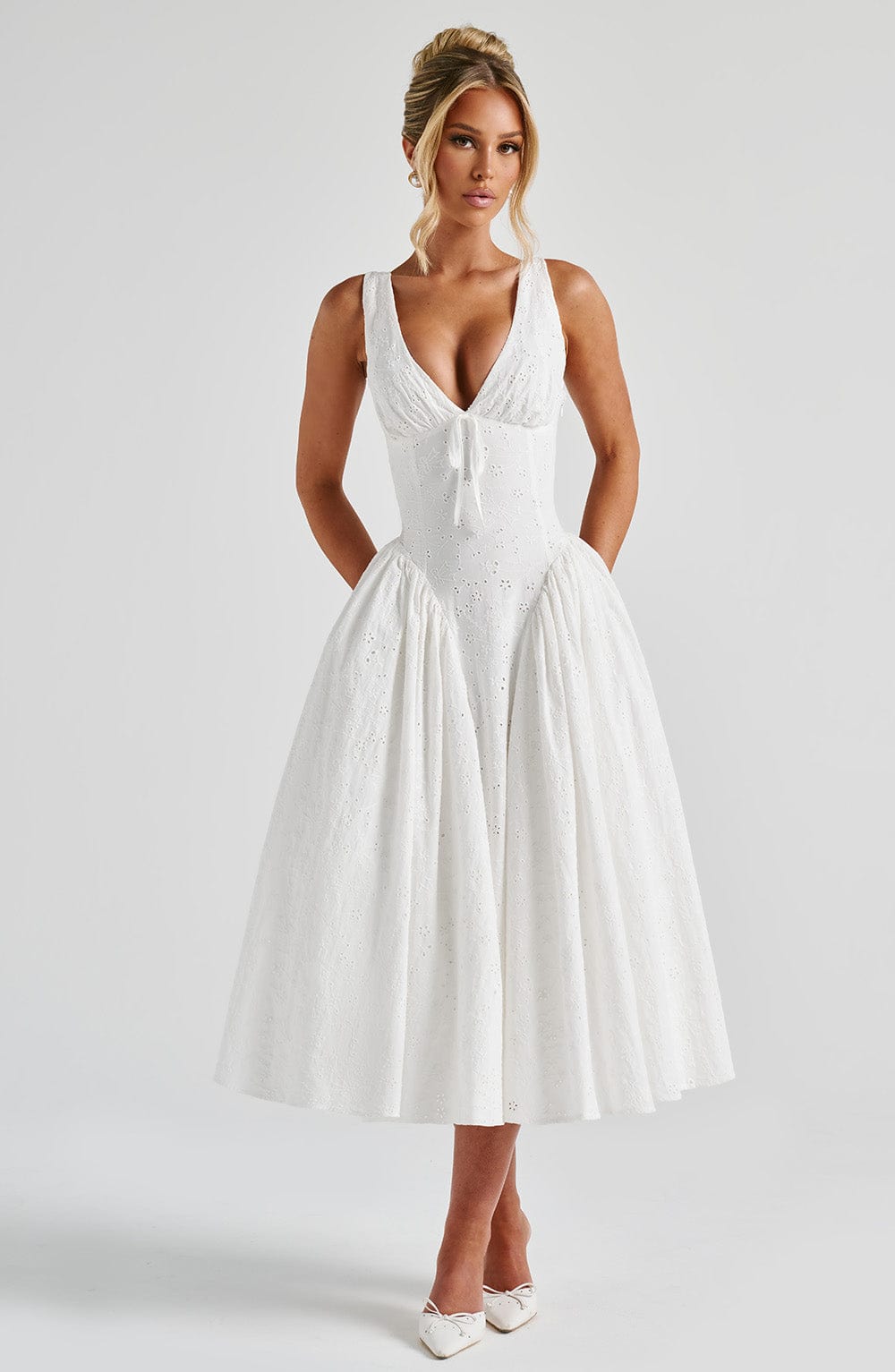 Vestido Midi Monroe - Marfil