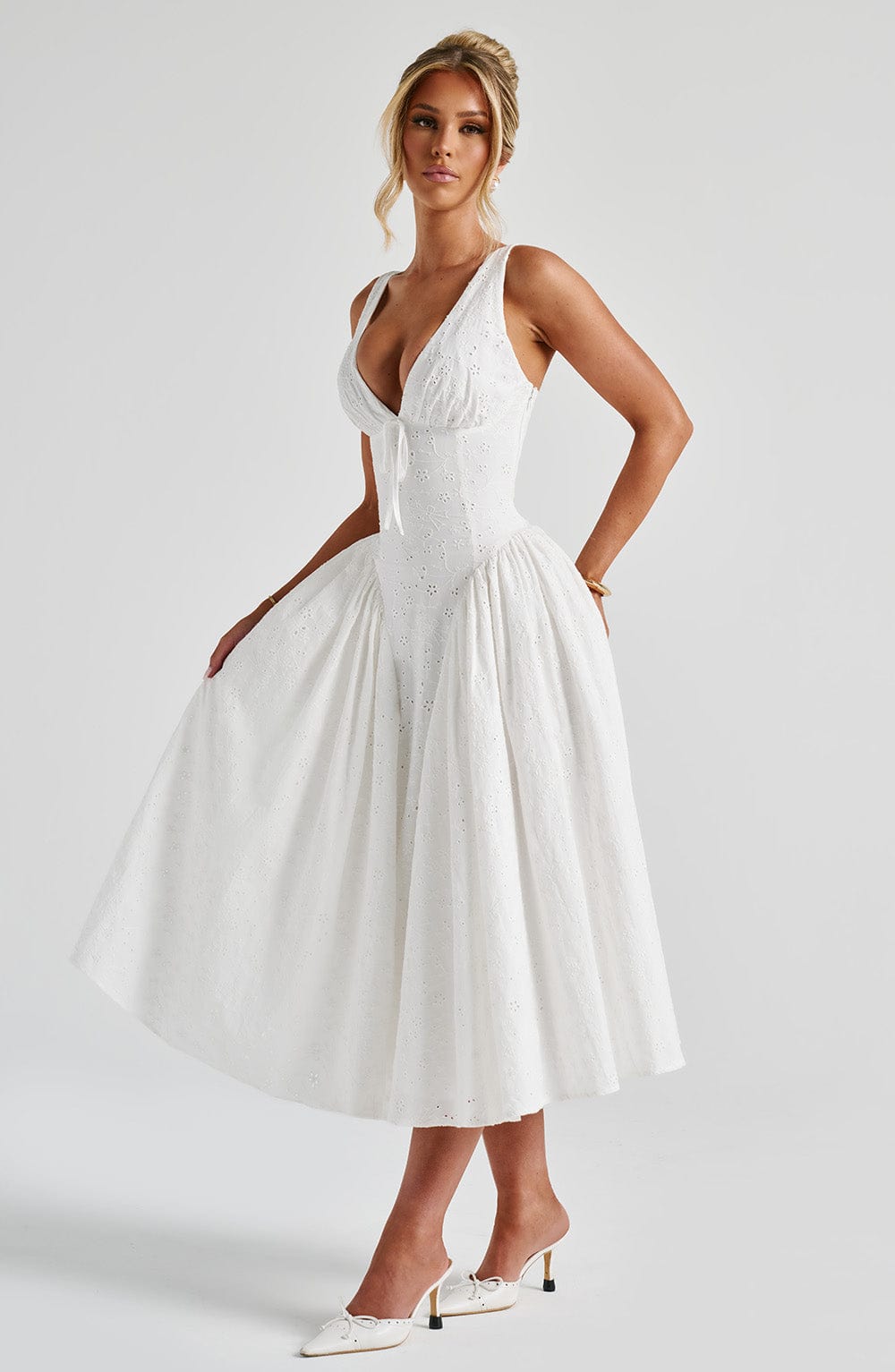 Vestido Midi Monroe - Marfil