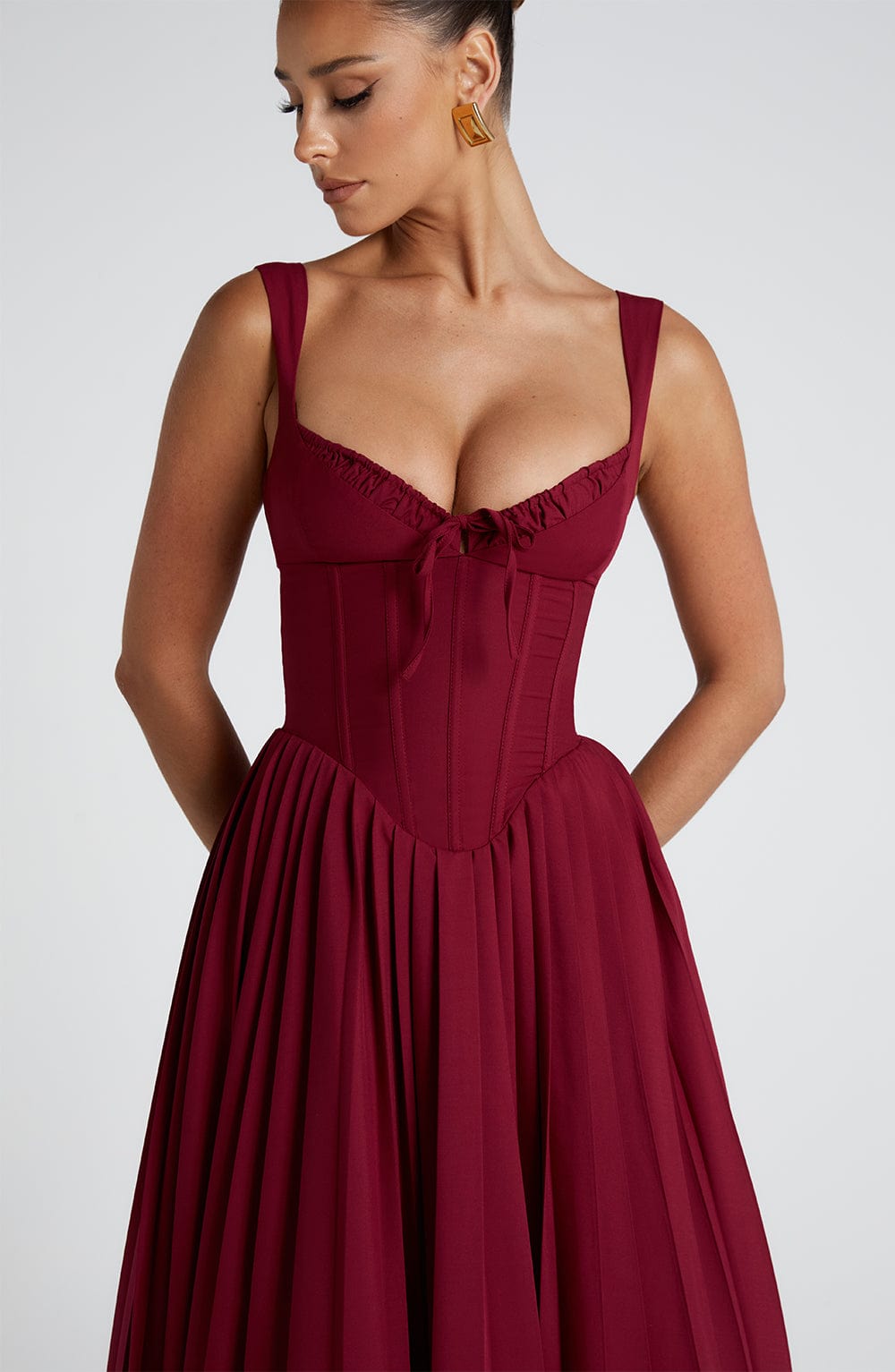 Vestido Midi Natassia - Berry