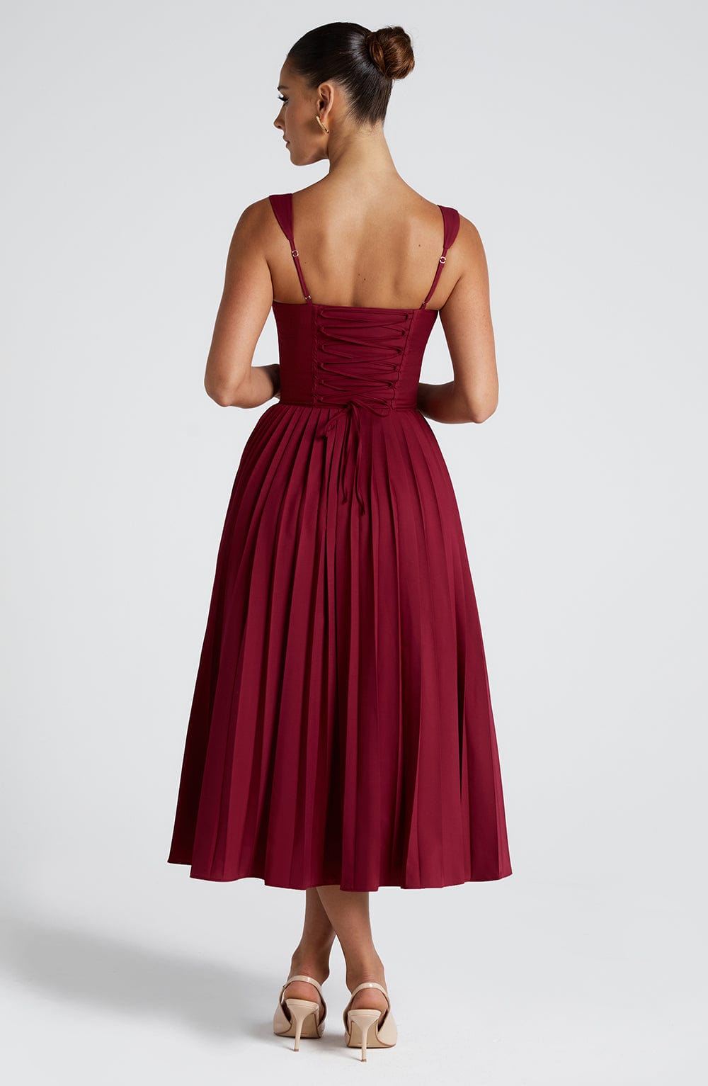 Vestido Midi Natassia - Berry