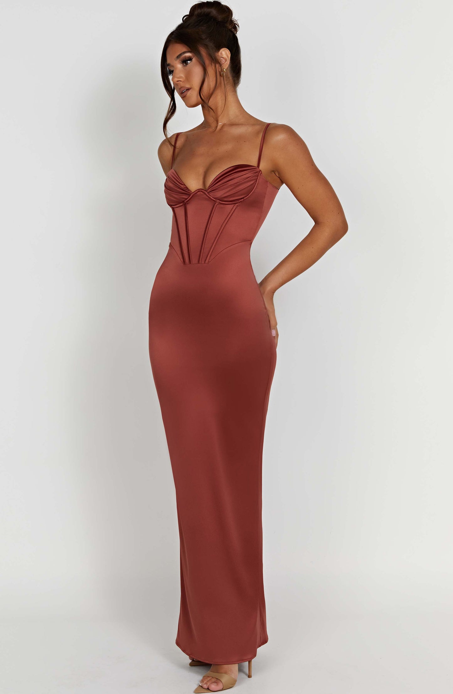 Vestido Maxi Onika - Óxido
