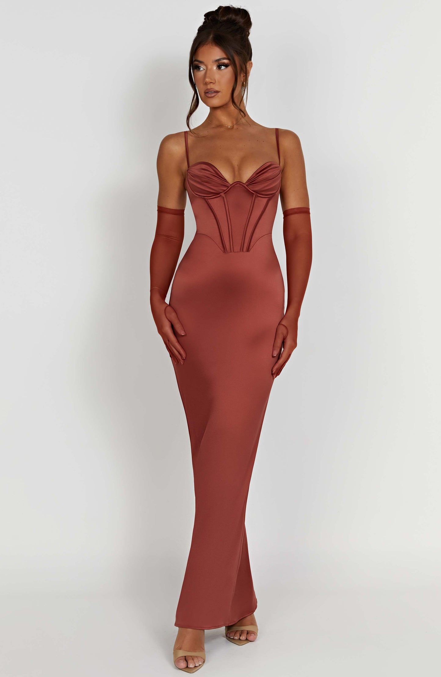 Vestido Maxi Onika - Óxido