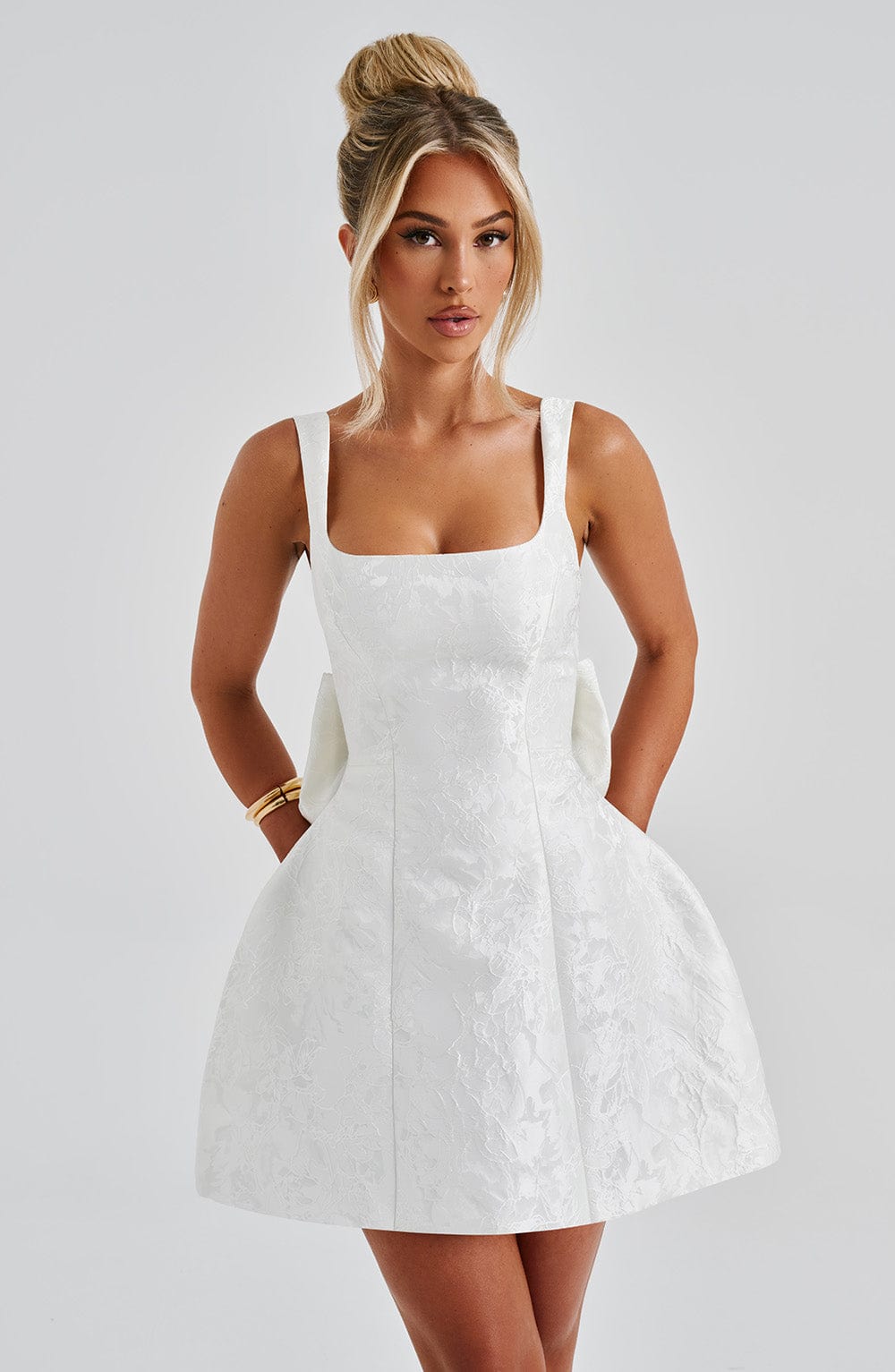Vestido Mini Orla - Marfil