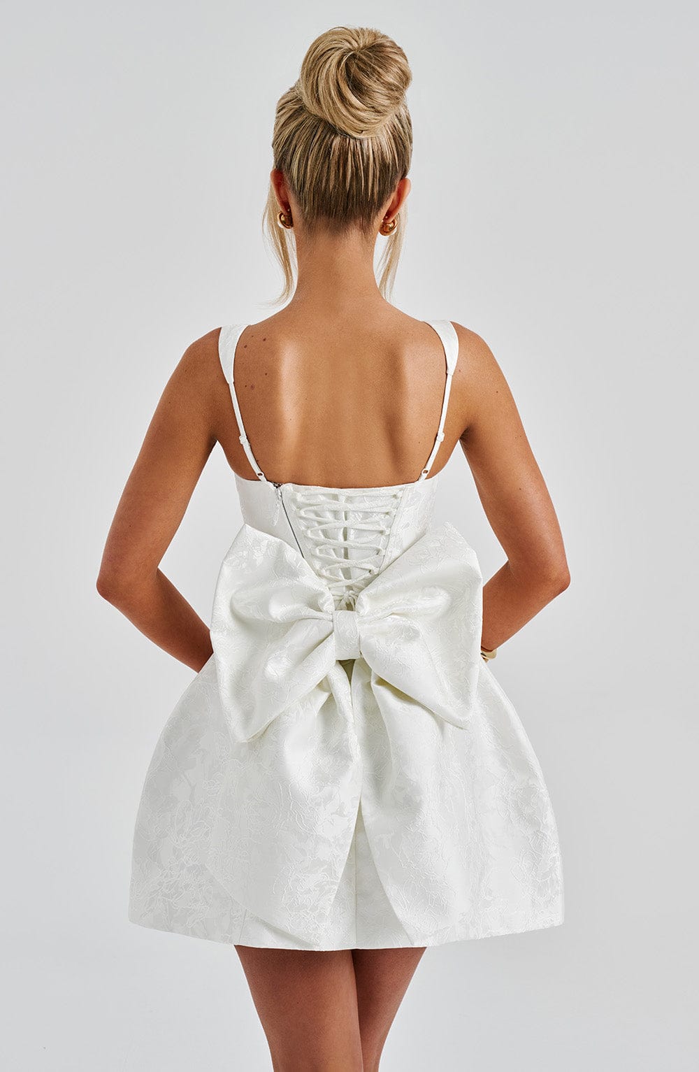 Vestido Mini Orla - Marfil