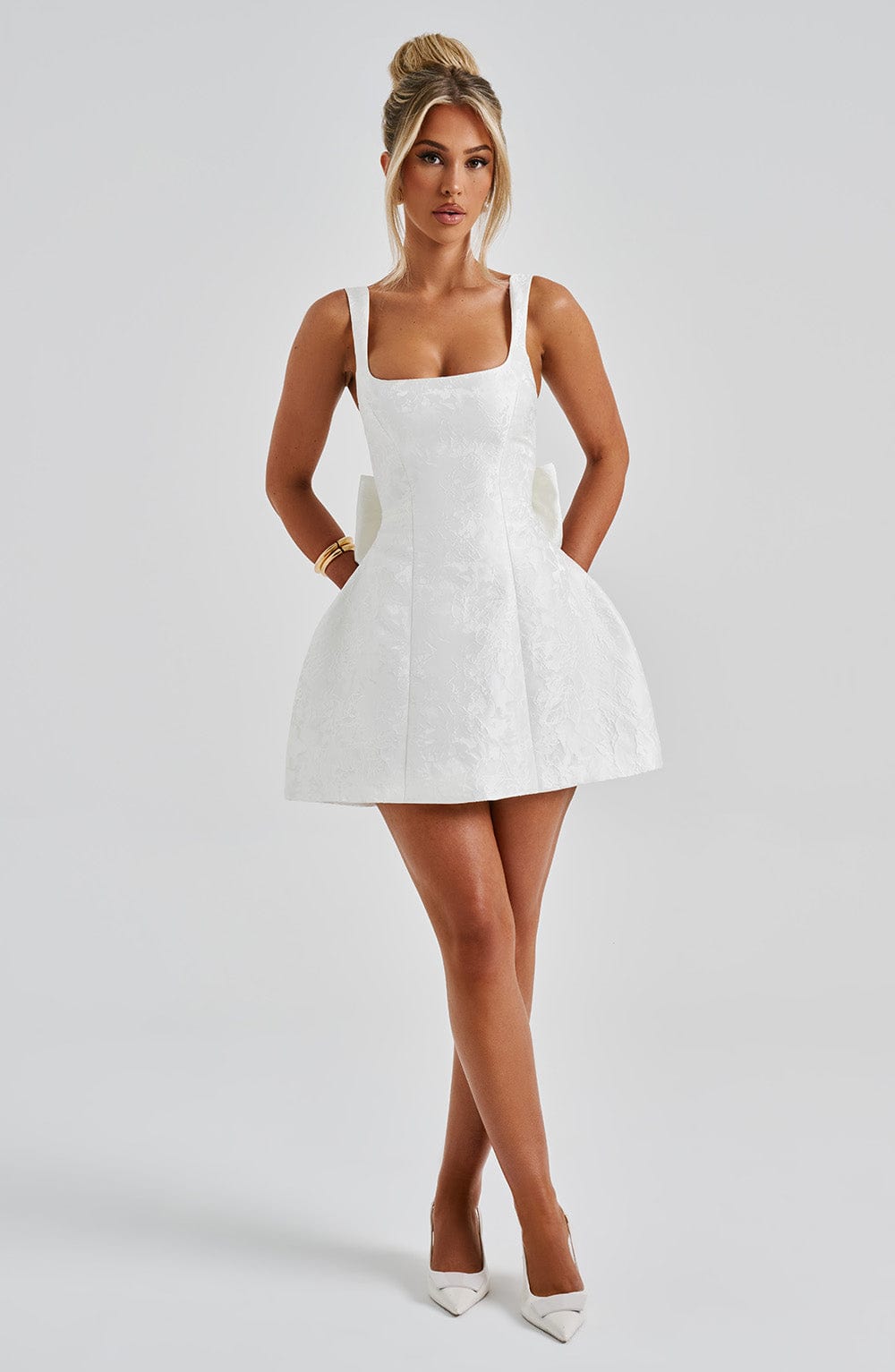 Vestido Mini Orla - Marfil