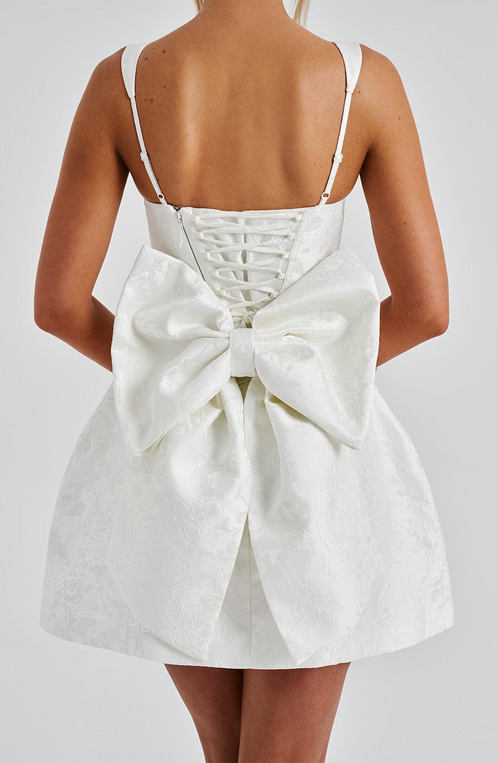 Vestido Mini Orla - Marfil
