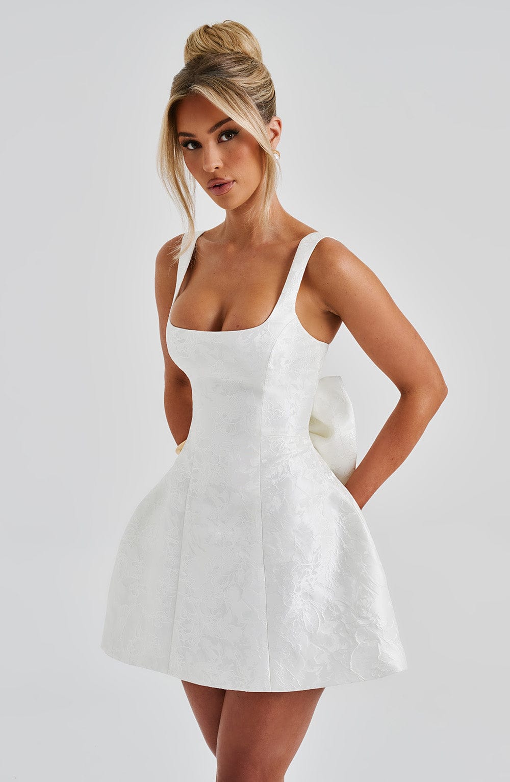 Vestido Mini Orla - Marfil