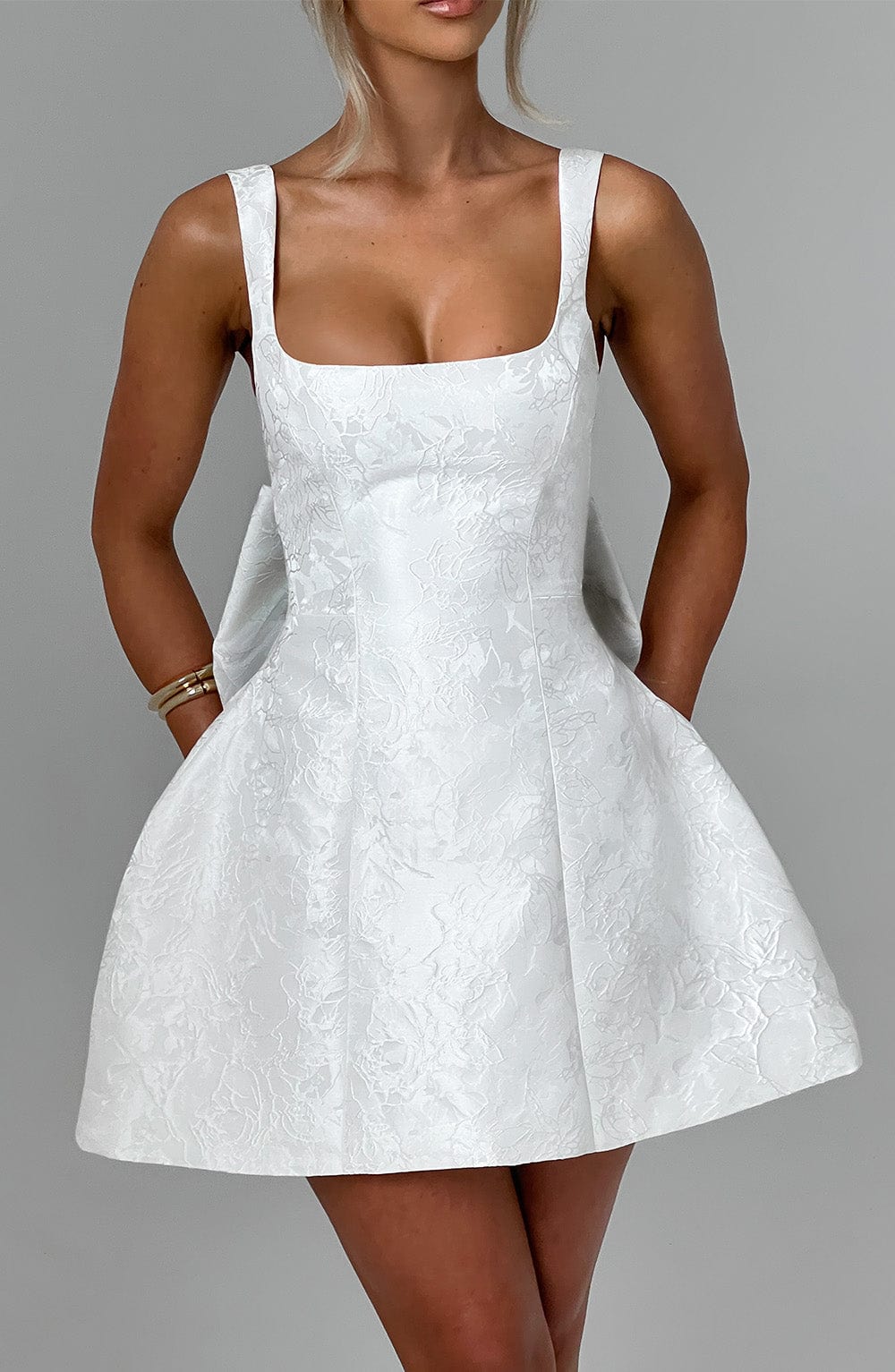 Vestido Mini Orla - Marfil