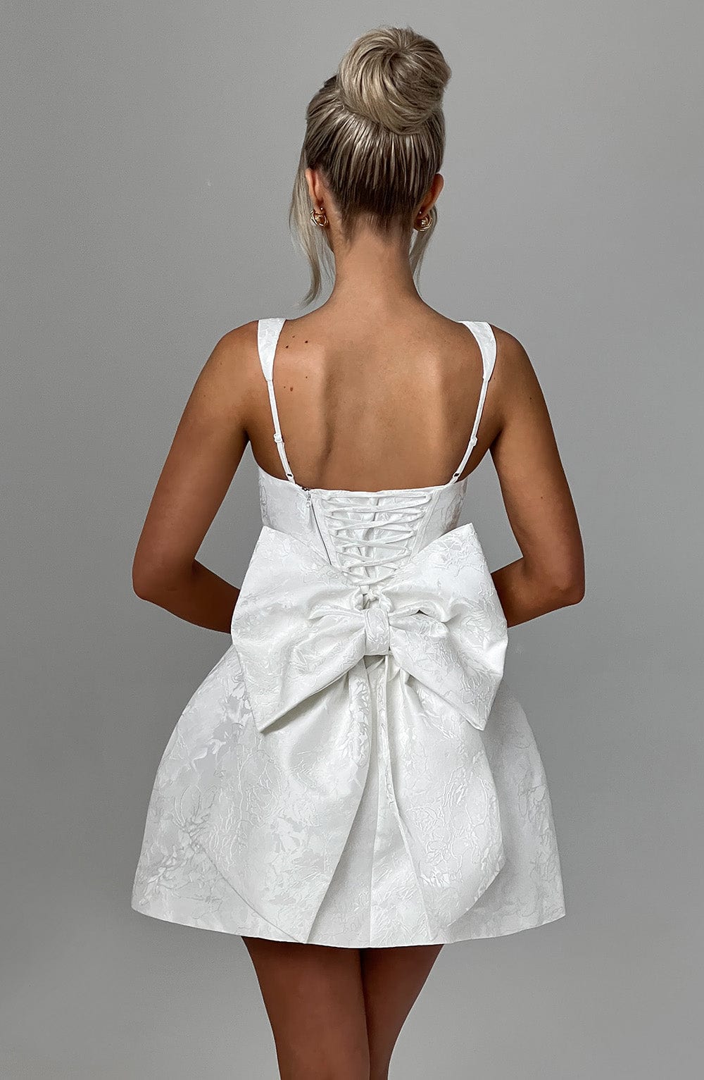 Vestido Mini Orla - Marfil