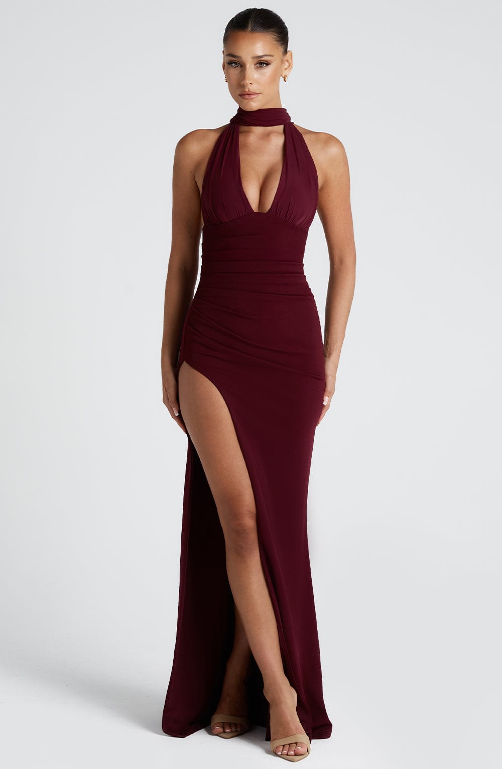 Vestido Maxi Paulina - Laca de Cereza