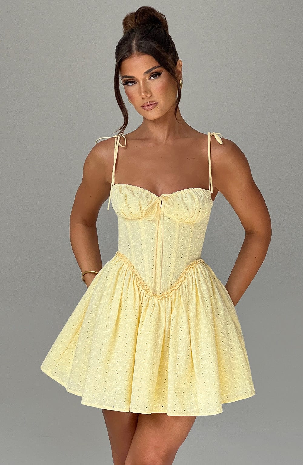 Vestido Mini Phoebe - Limón