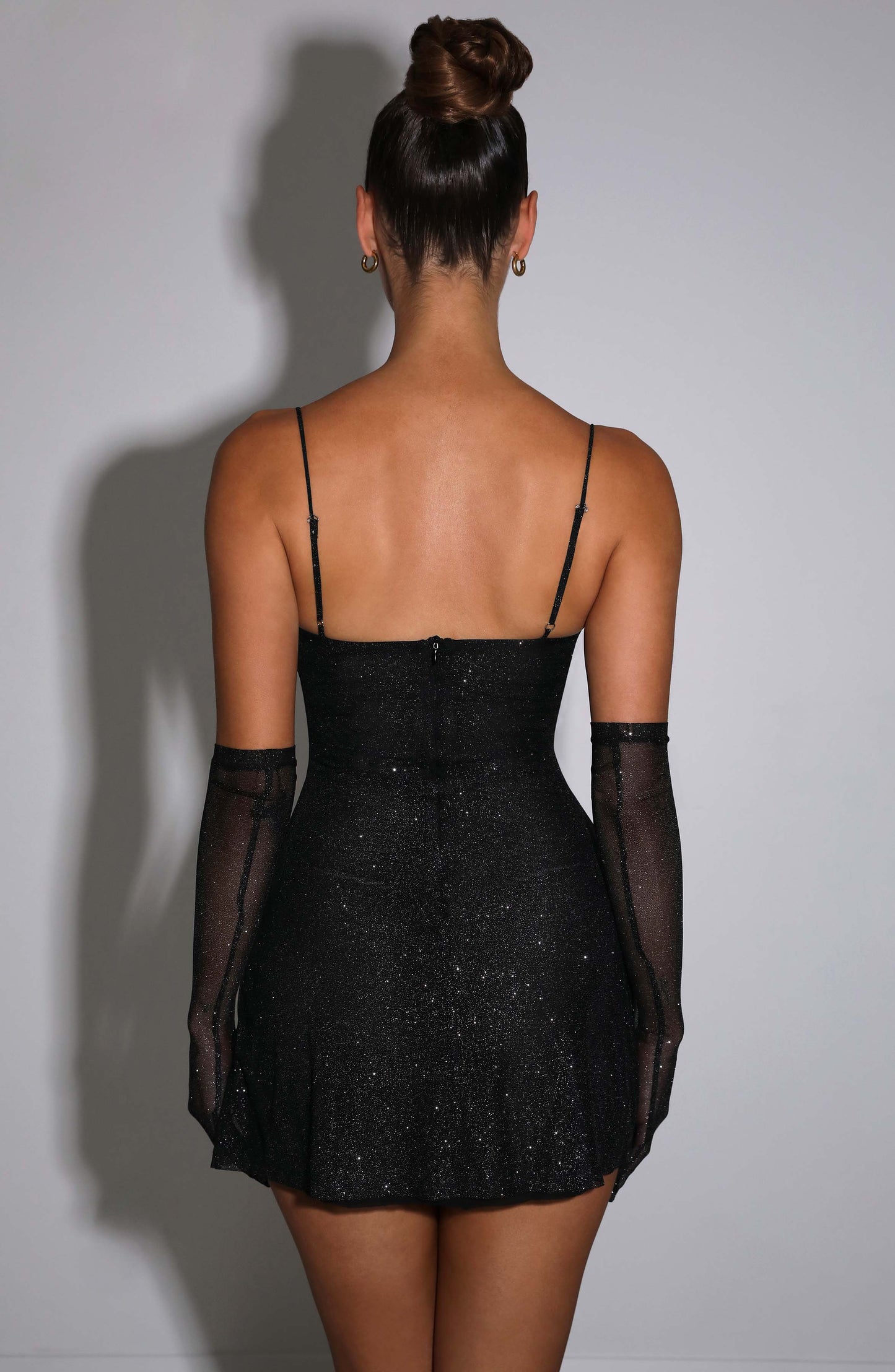 Vestido Mini Pixie - Brillo Negro