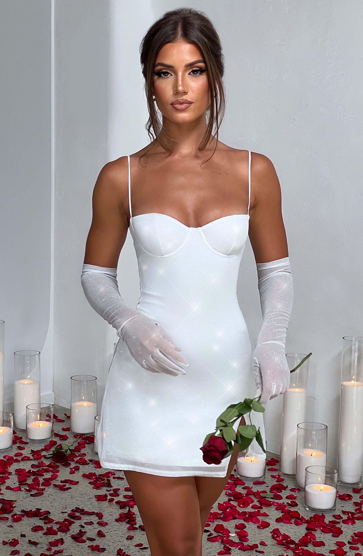 Vestido Mini Pixie - Brillo Marfil