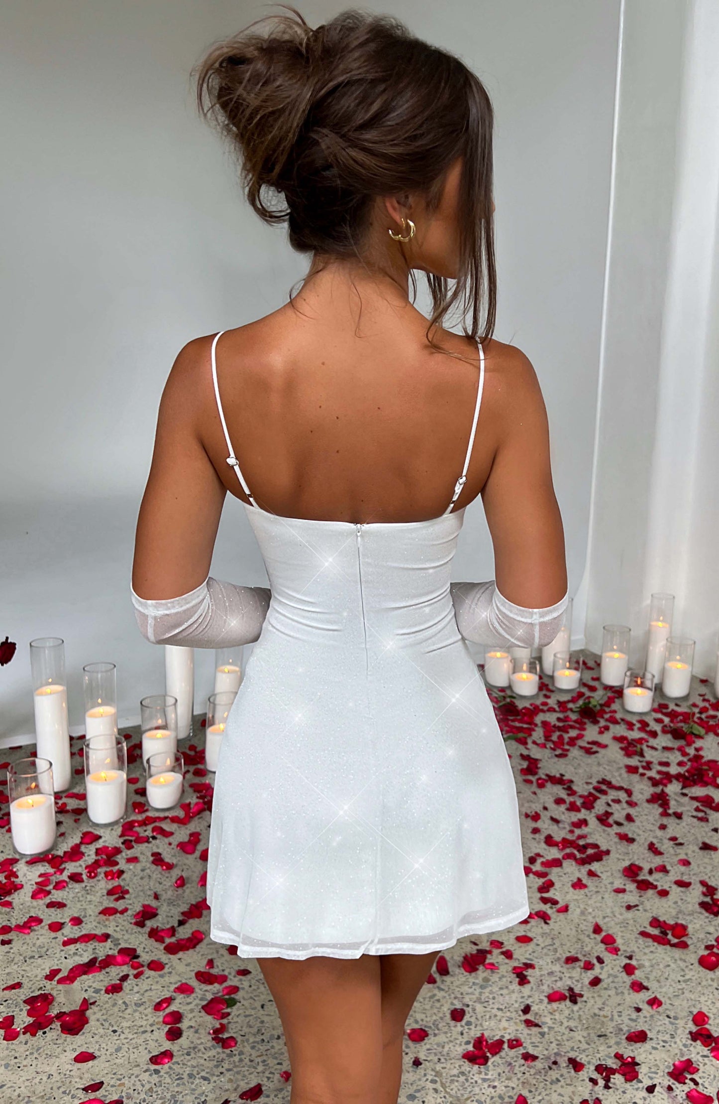 Vestido Mini Pixie - Brillo Marfil