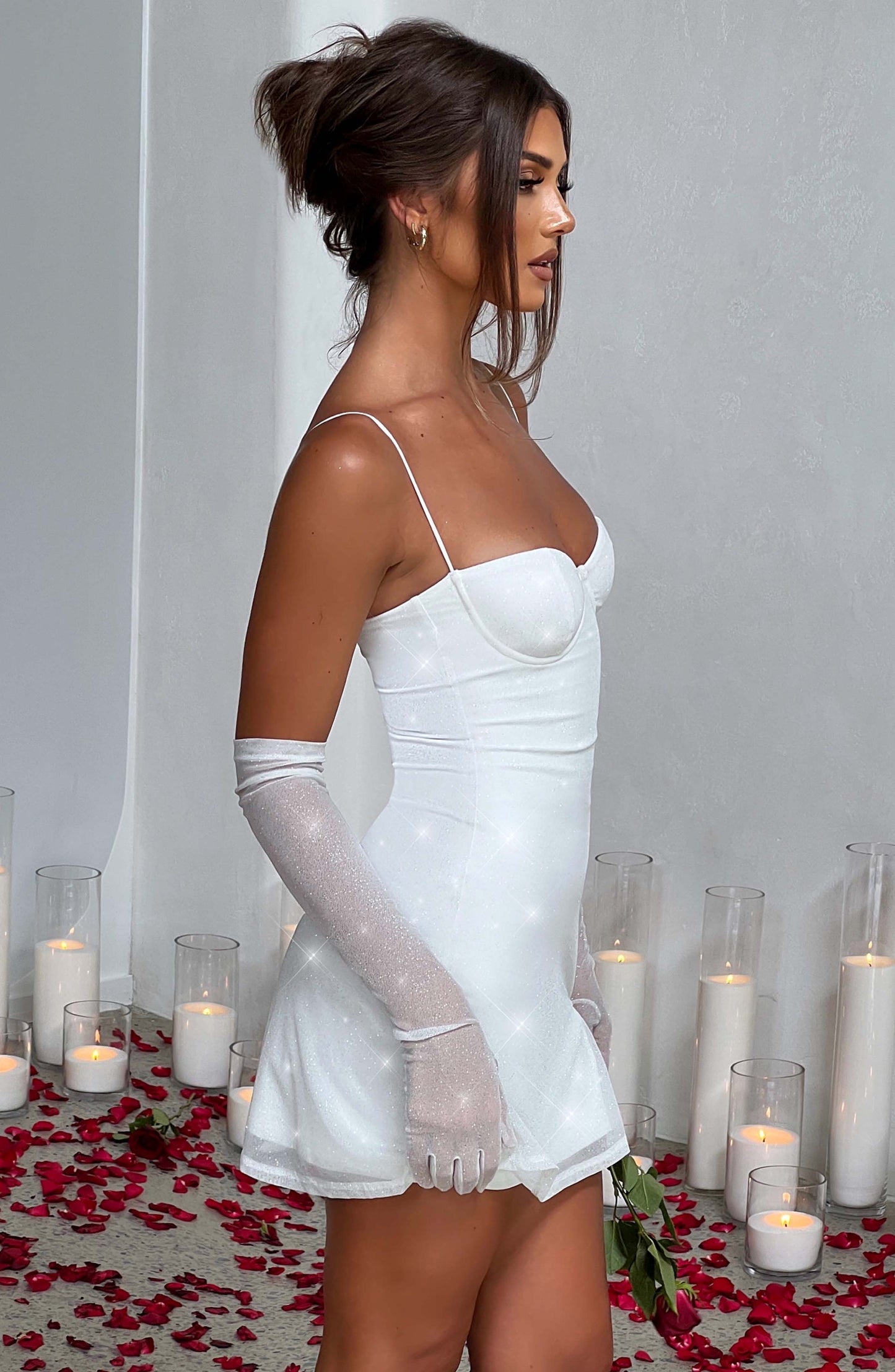 Vestido Mini Pixie - Brillo Marfil