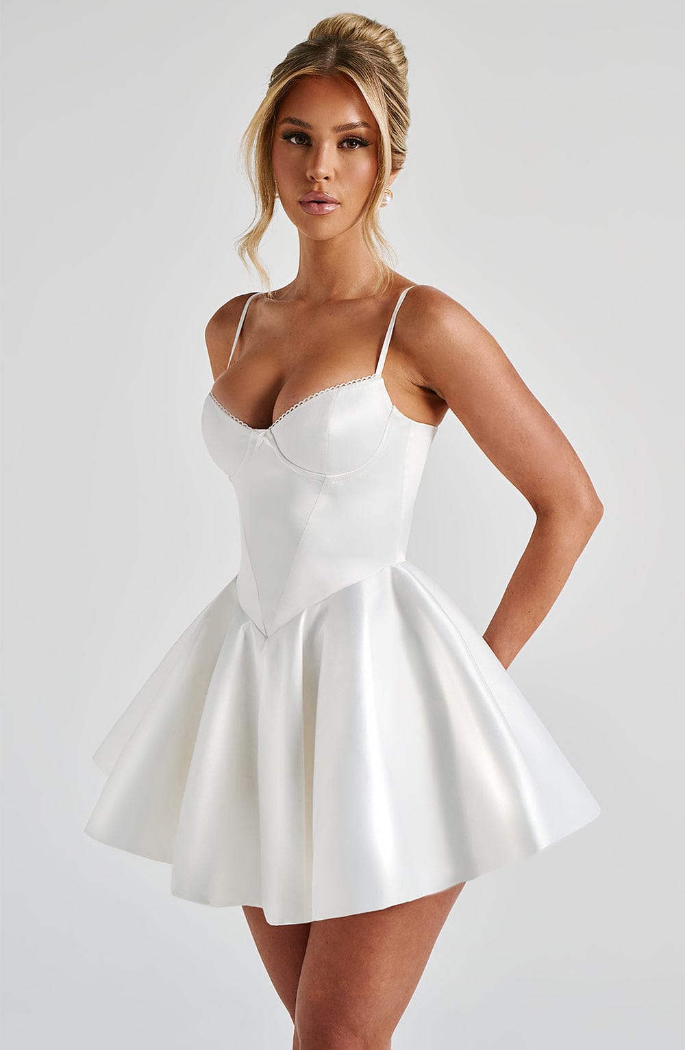 Vestido Mini Poppy - Marfil
