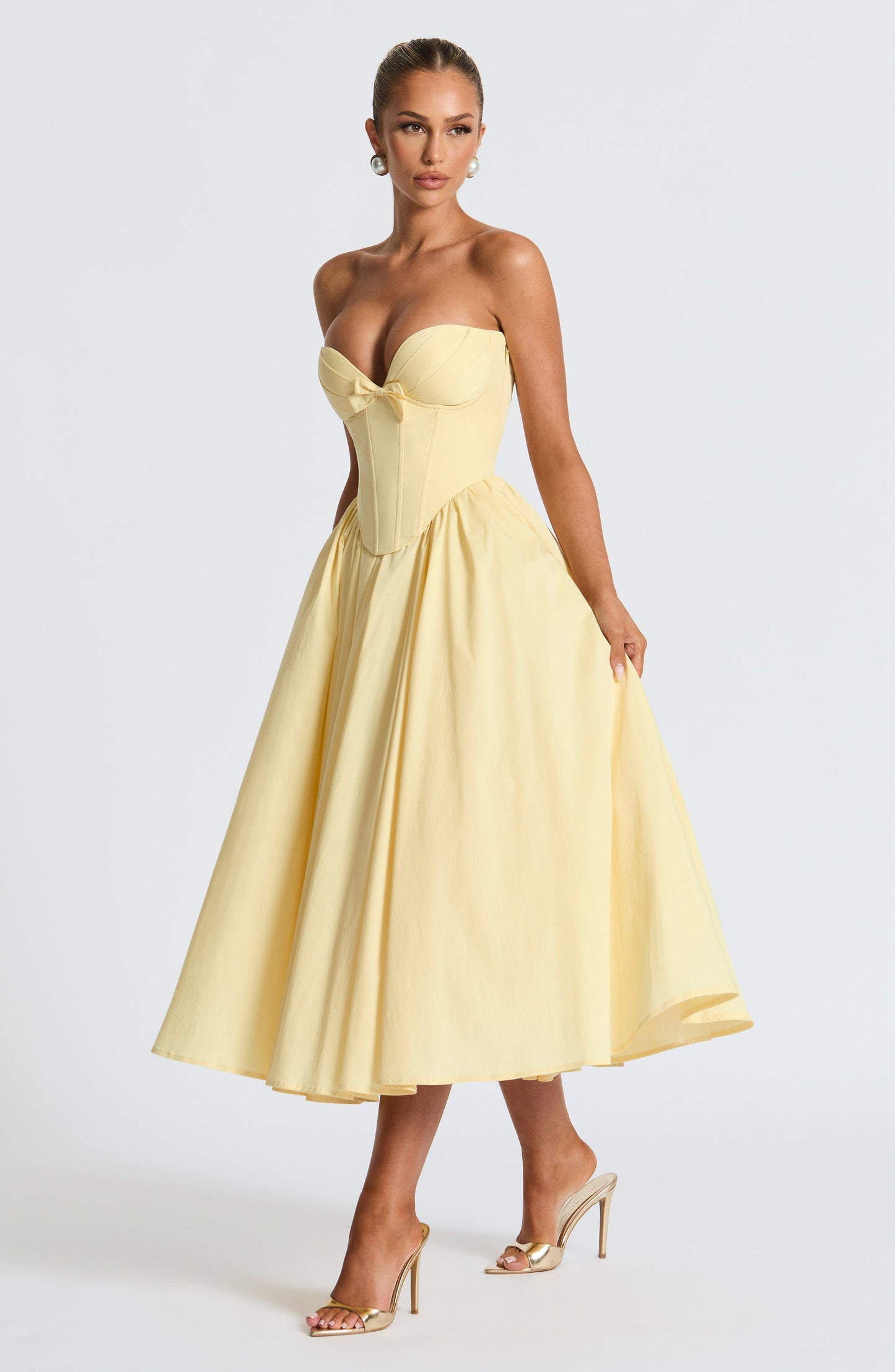Vestido Midi Prim - Limón
