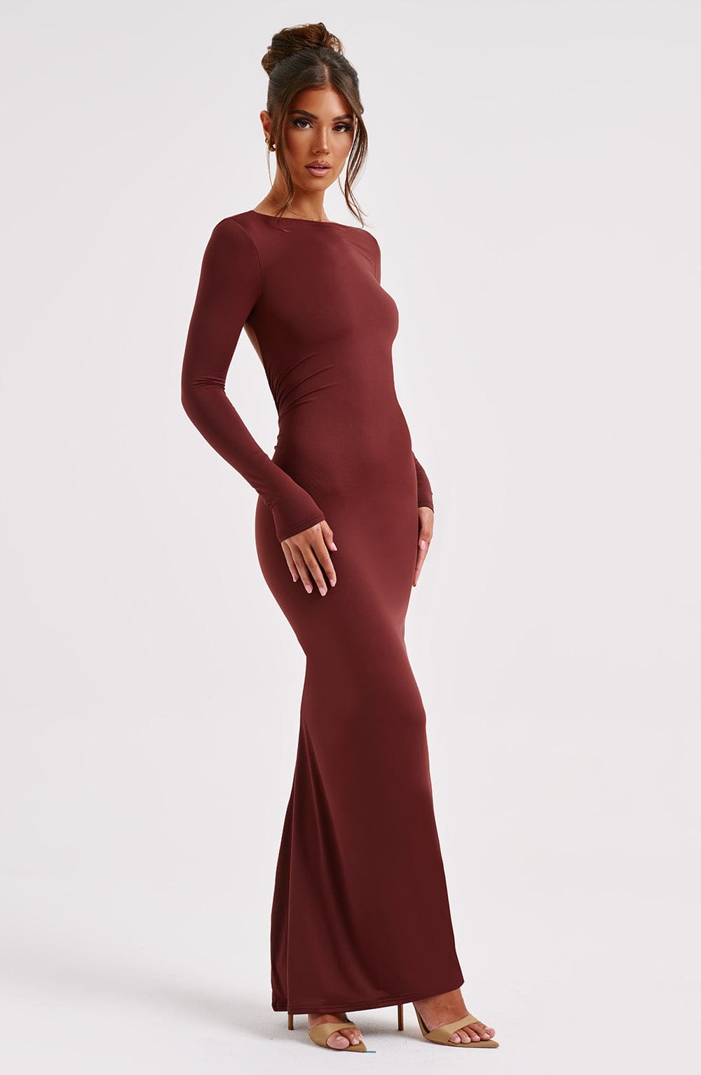Vestido Maxi Rameesha - Marrón
