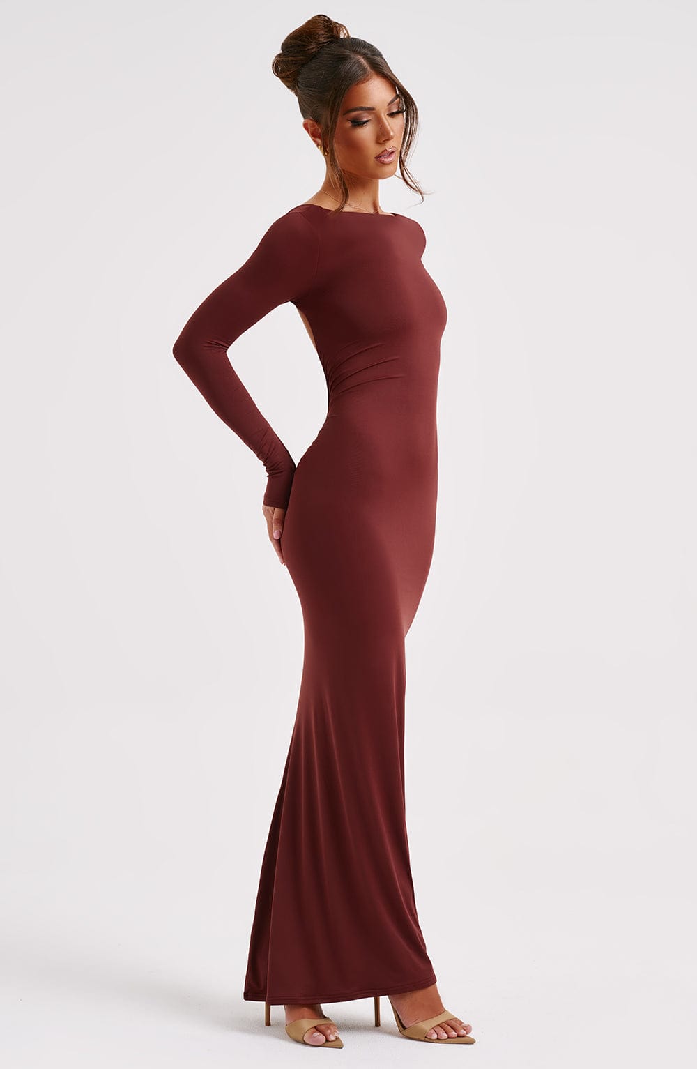 Vestido Maxi Rameesha - Marrón