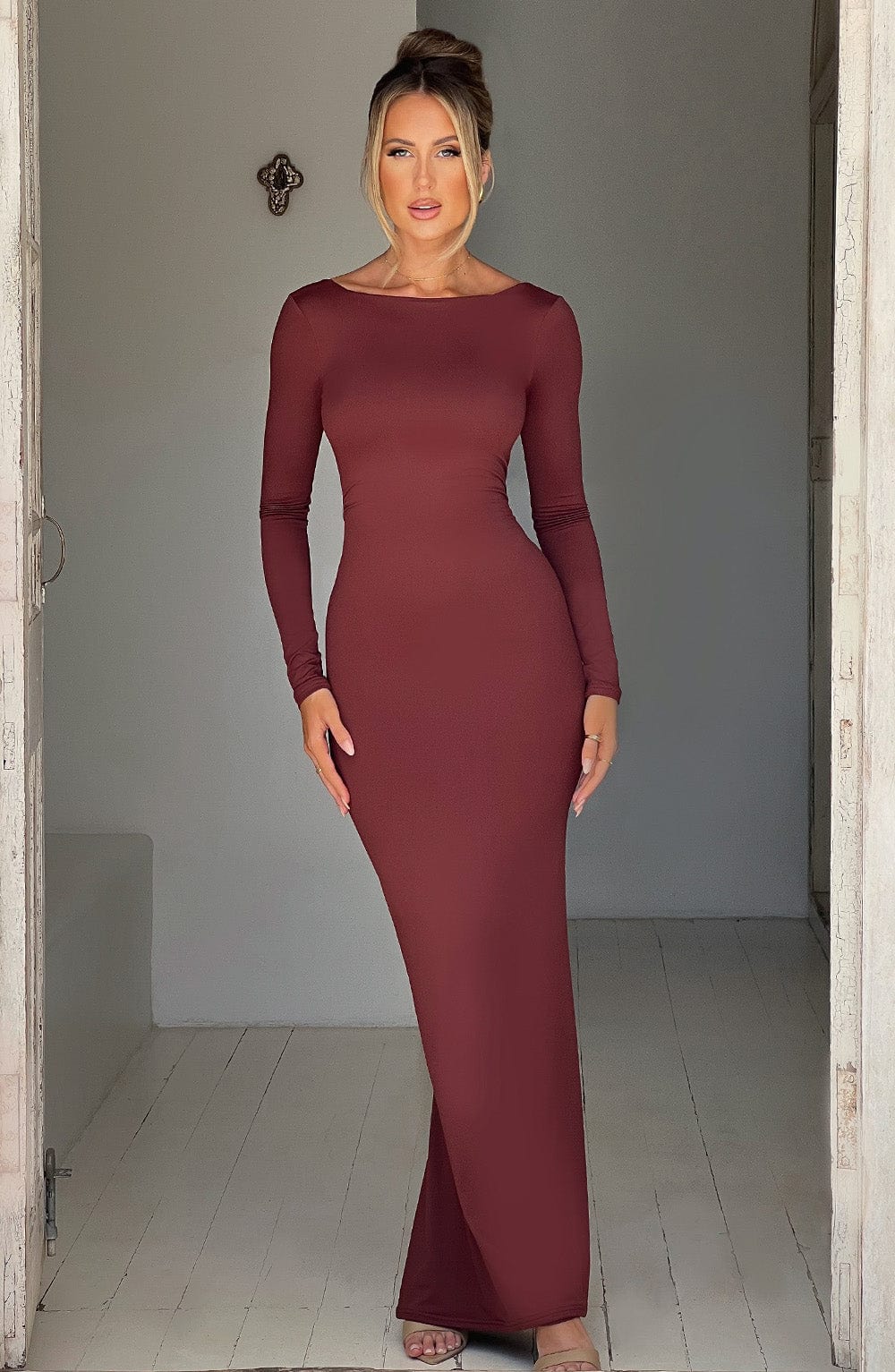 Vestido Maxi Rameesha - Marrón
