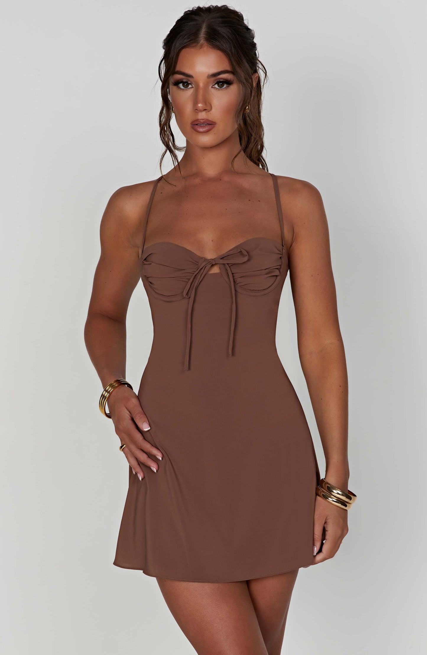 Vestido Mini Renee - Chocolate