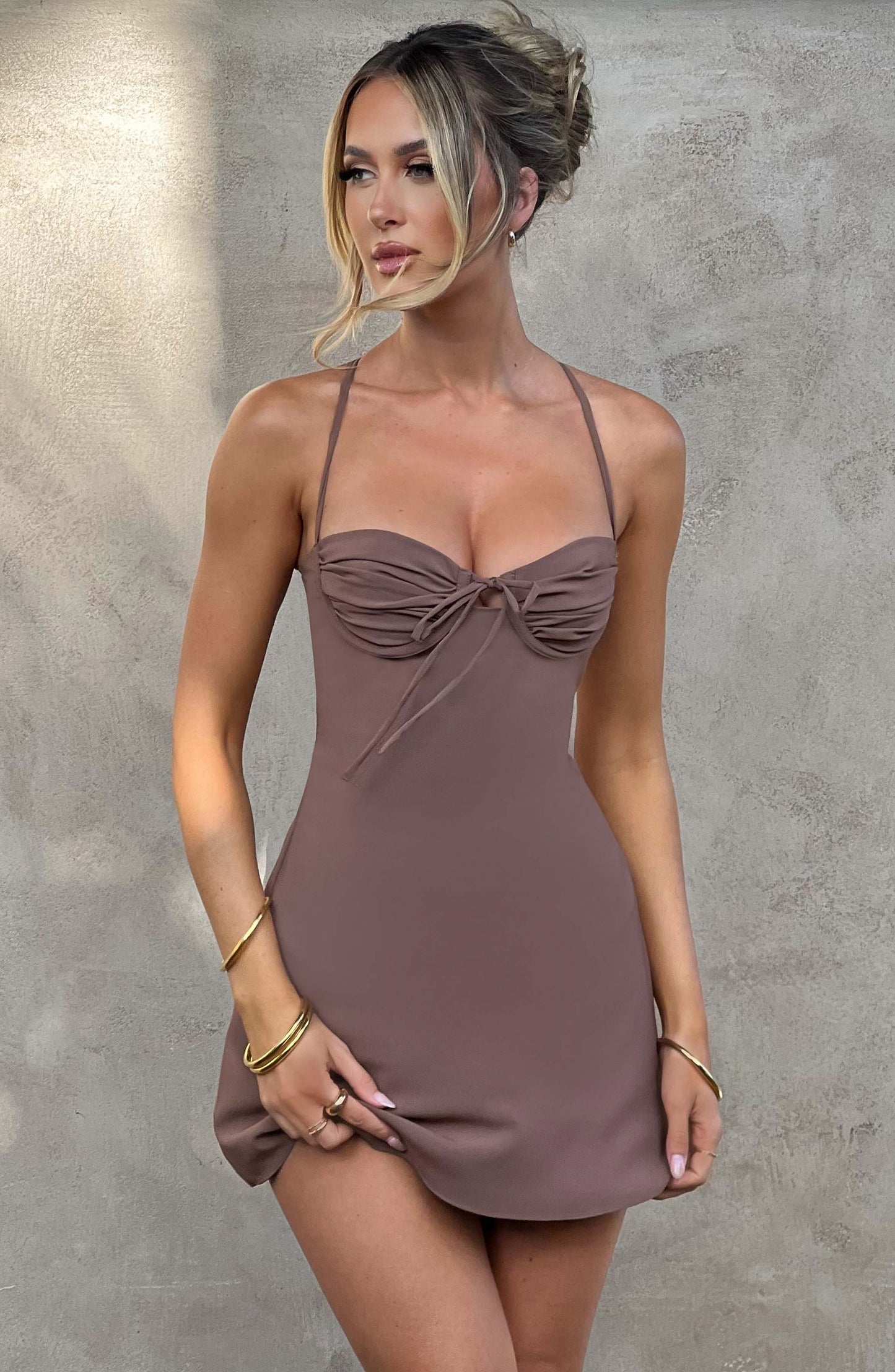 Vestido Mini Renee - Chocolate