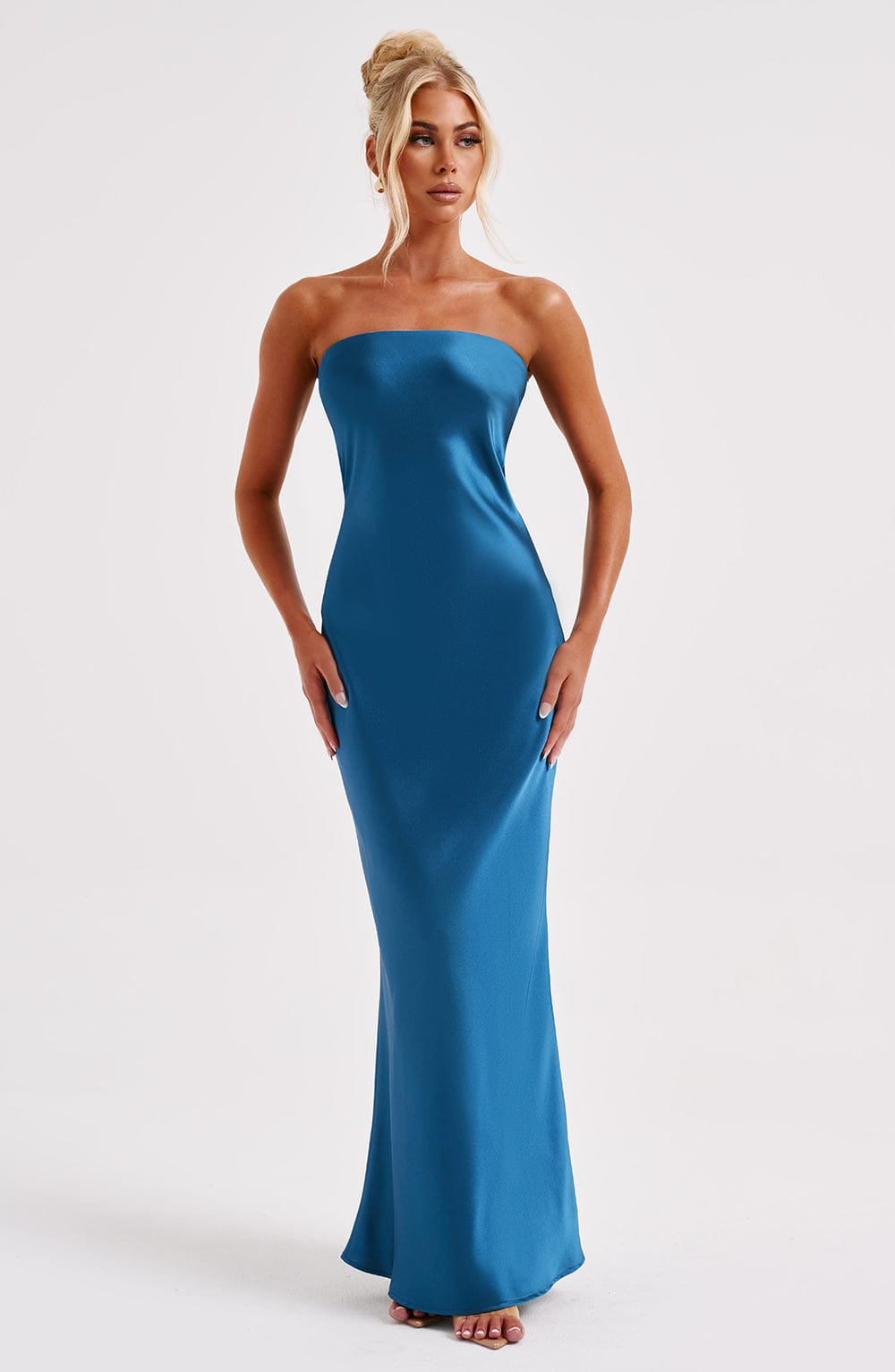 Vestido Maxi Rheanna - Verde Azulado