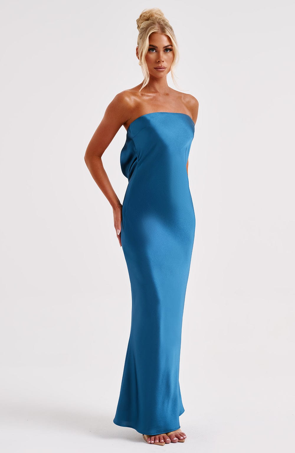 Vestido Maxi Rheanna - Verde Azulado
