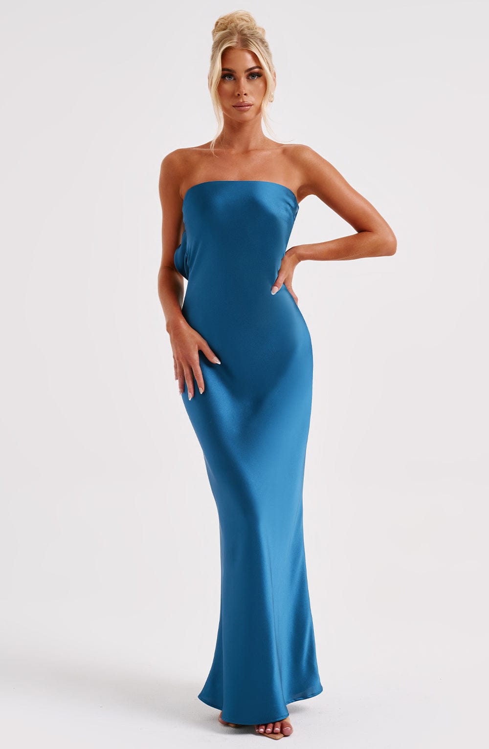 Vestido Maxi Rheanna - Verde Azulado