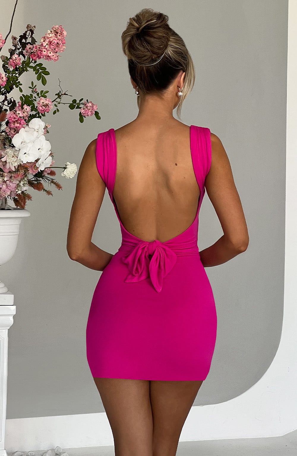 Vestido Mini Ria - Rosa Fucsia