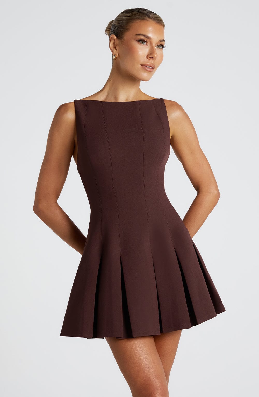 Vestido Mini Rory - Marrón Púrpura
